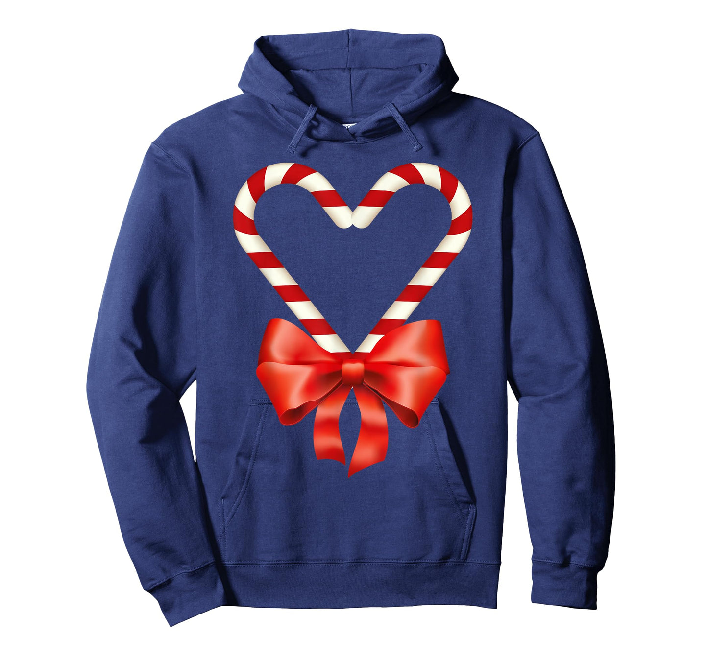 Christmas Candy Cane Heart for Children Men Women T-Shirt