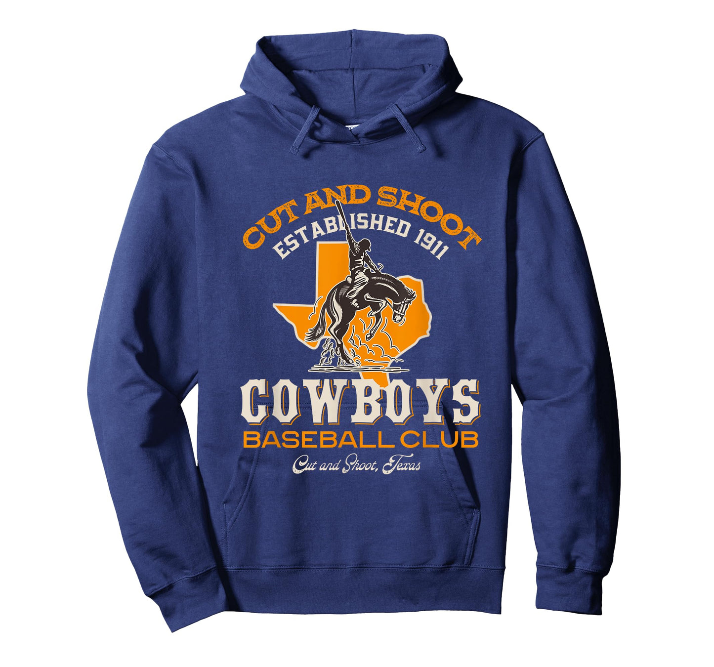 Cut and Shoot Texas Cowboys Retro Minor League Baseball Team T-Shirt