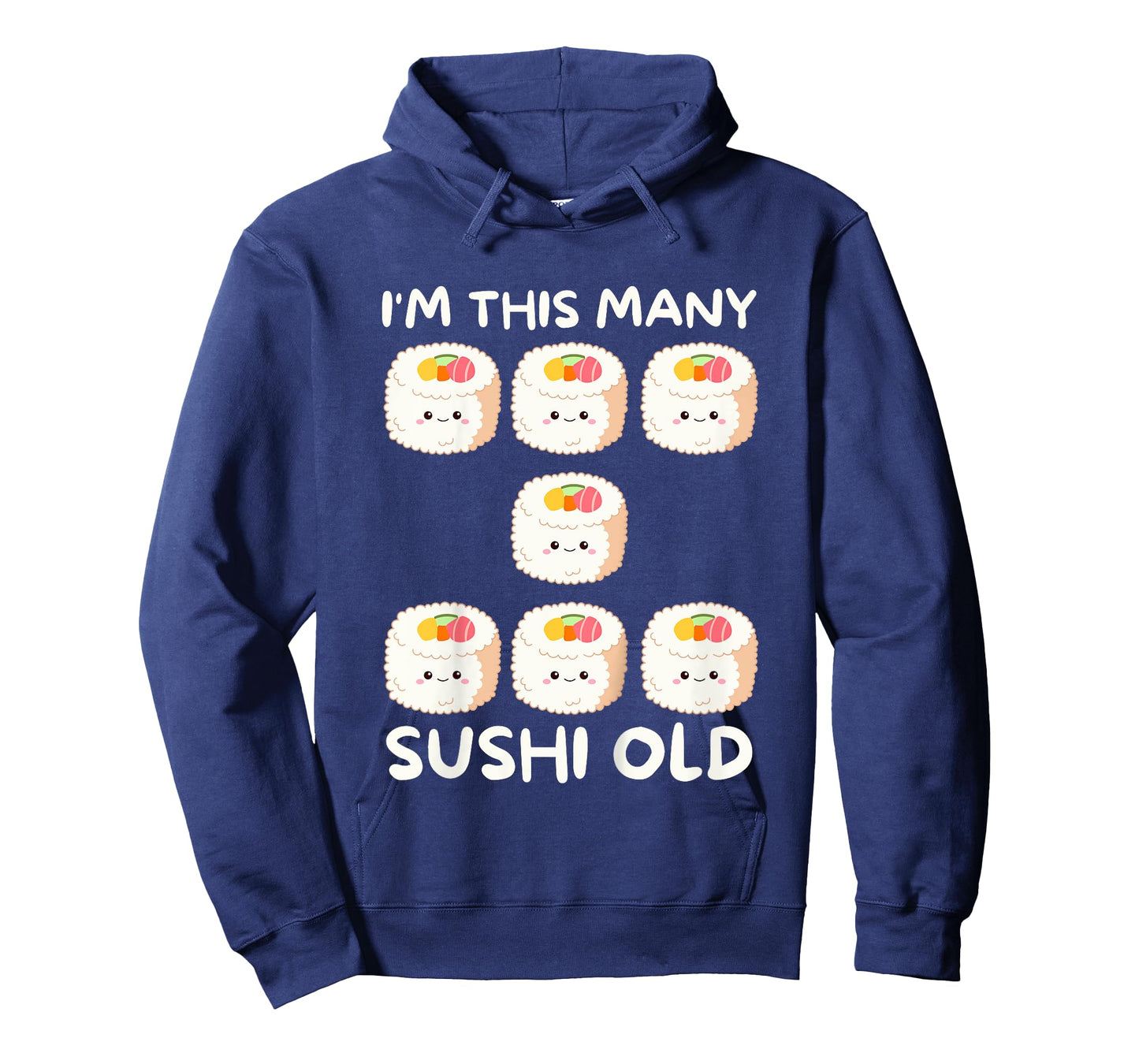 I'm This Many Sushi Old, Kawaii Sashimi 7th Birthday 7 Years T-Shirt