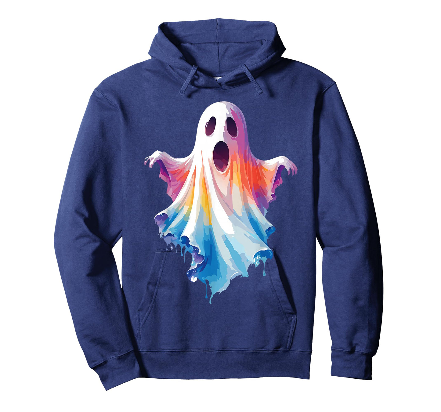 Tie Dye Aesthetic Ghost Colorful Artistic Halloween Ghost T-Shirt