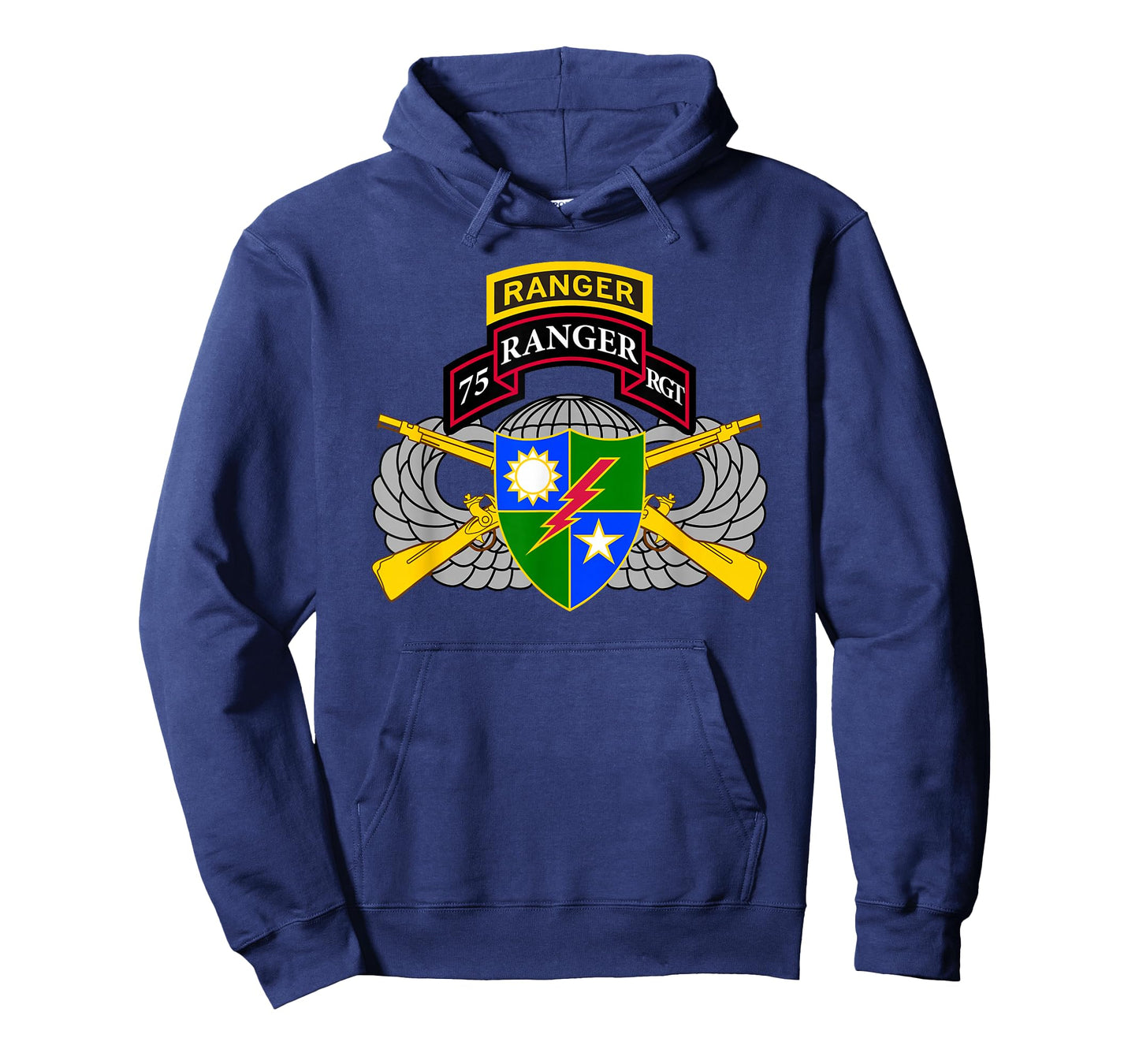 US Army Ranger - 75th Scroll, Tab, Airborne Wings, Rifles T-Shirt