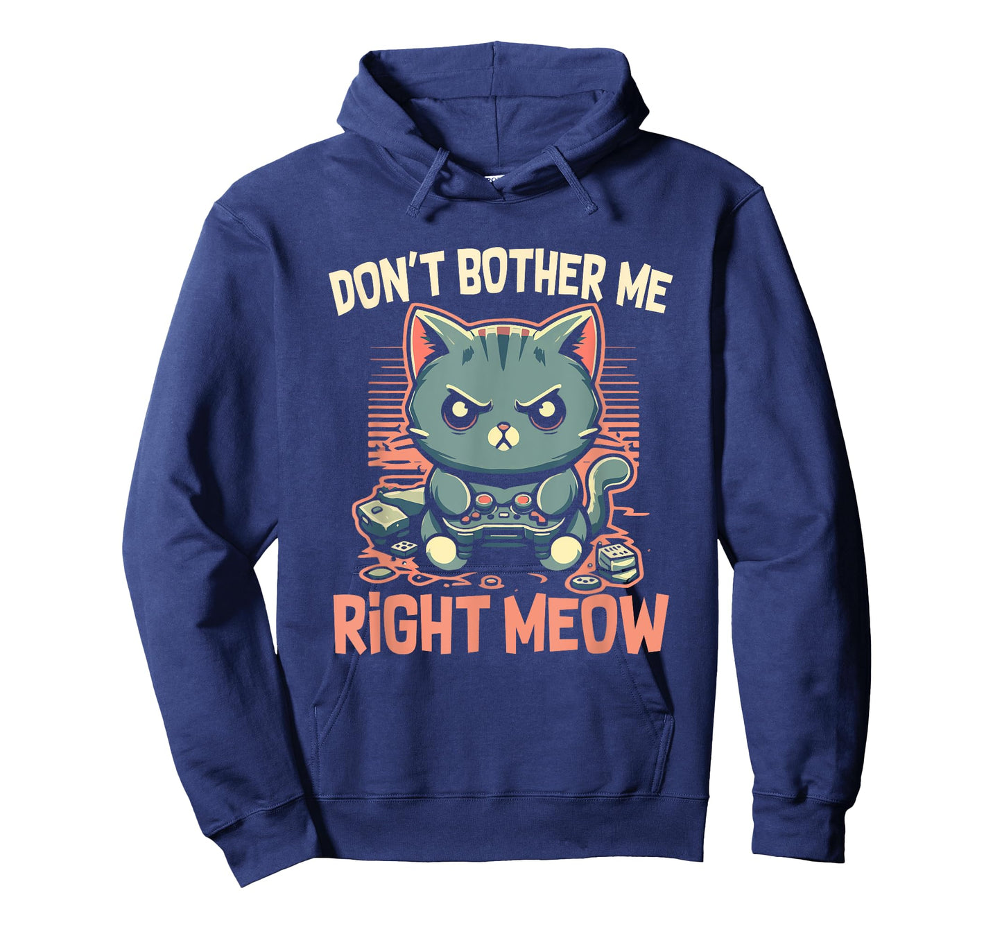 Funny Cat Gamer Don’t Bother Me Right Meow Video Games Lover T-Shirt