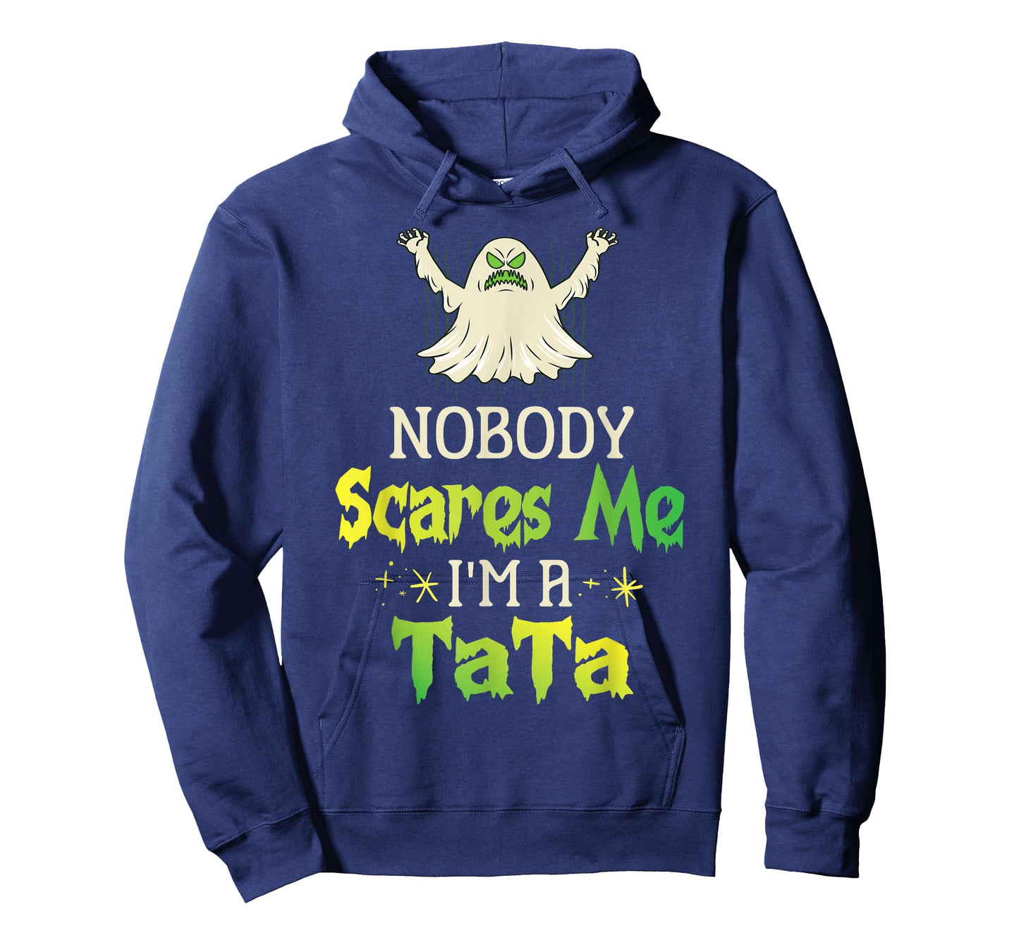 Halloween Ghost Nobody Scares Me I'm A Tata Grandpa Husband T-Shirt