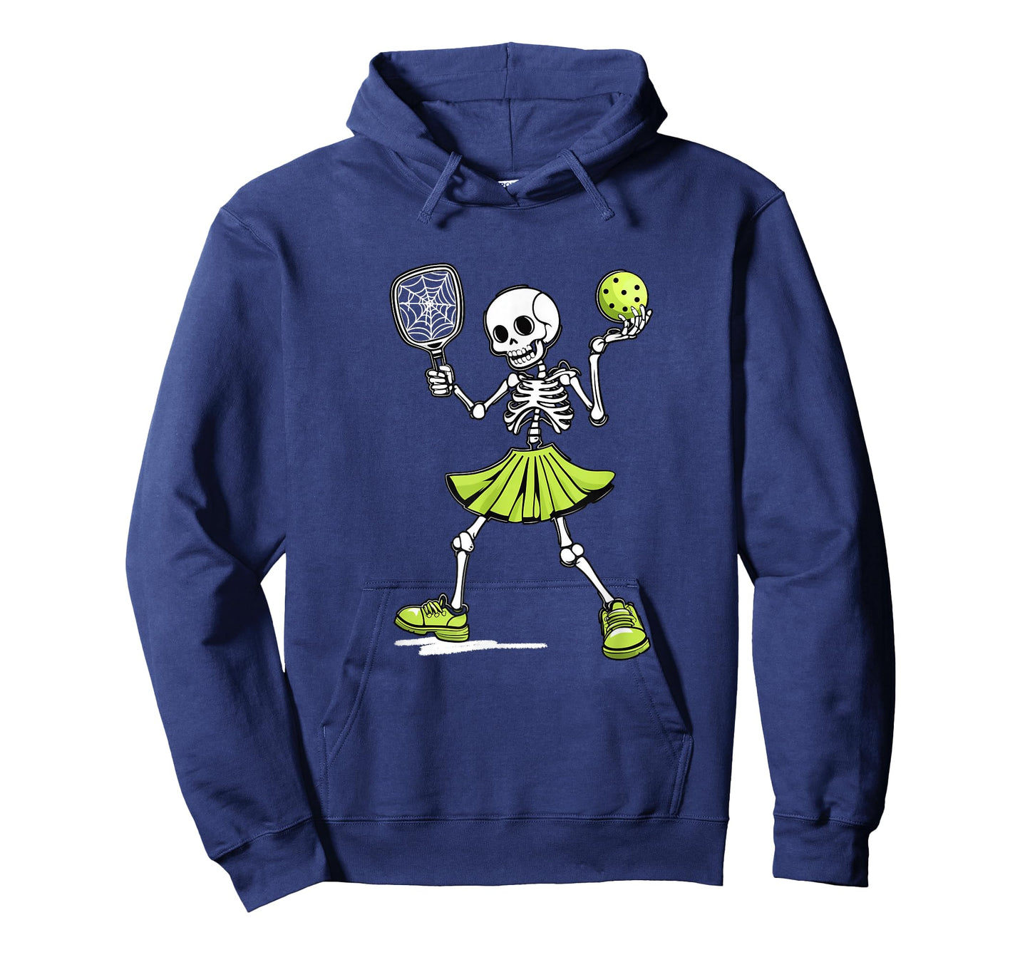 Spooky Pickleball Halloween Skeleton Costume Women T-Shirt