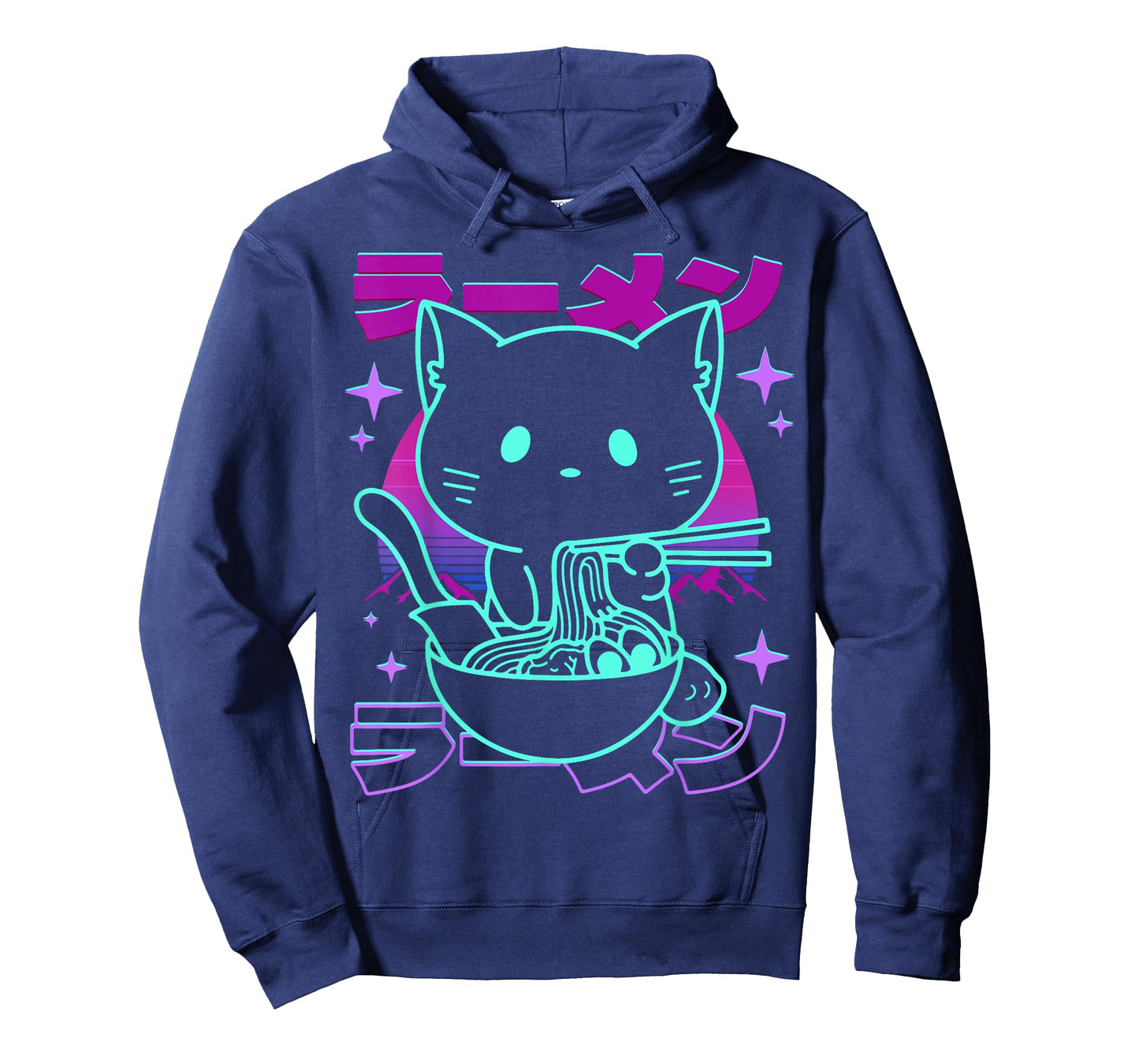 Anime Ramen Cat Retro Japanese Noodles Aesthetic Kawaii cat T-Shirt