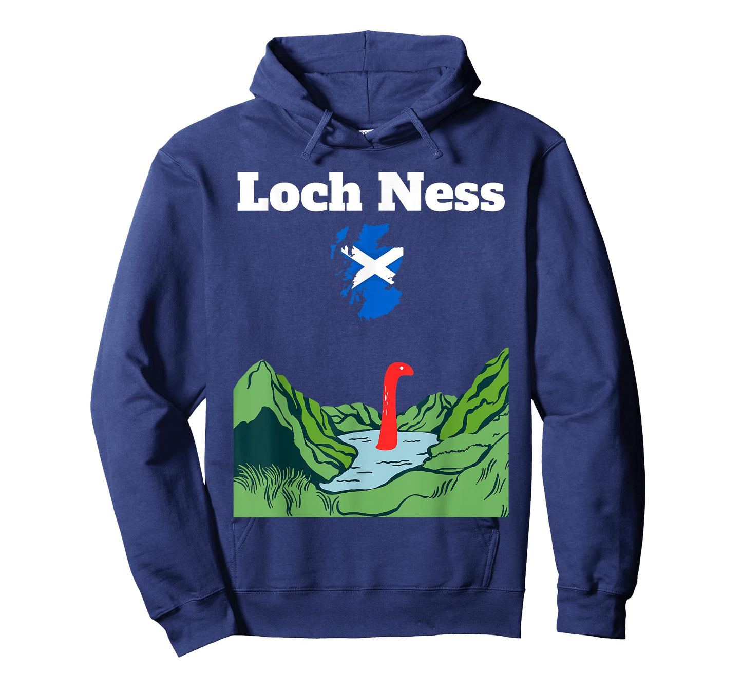 Loch Ness souvenir monster Nessie Scotland map Highland T-Shirt