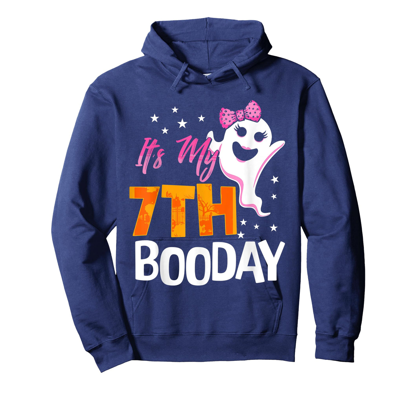 Its My 7th Boo Day Cute Halloween Birthday Ghost Pink Bow T-Shirt