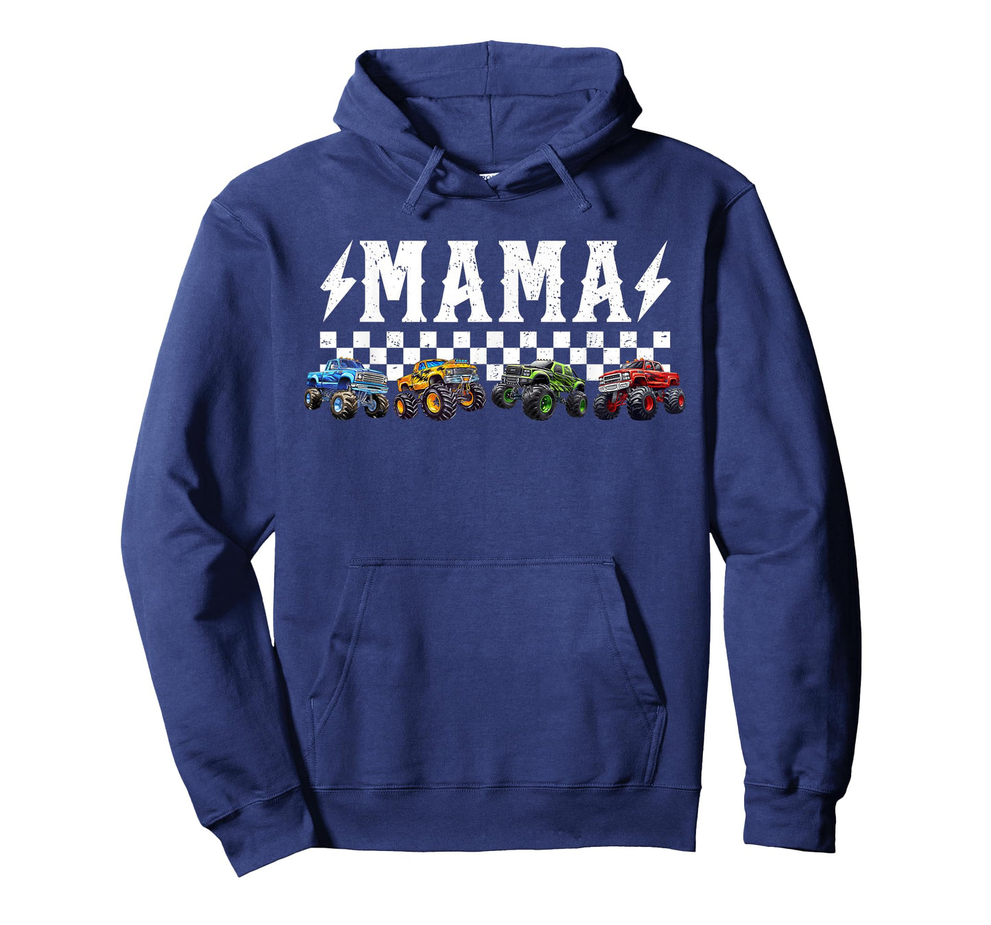 Mama Retro Monster Truck Family Crew Birthday Matching T-Shirt
