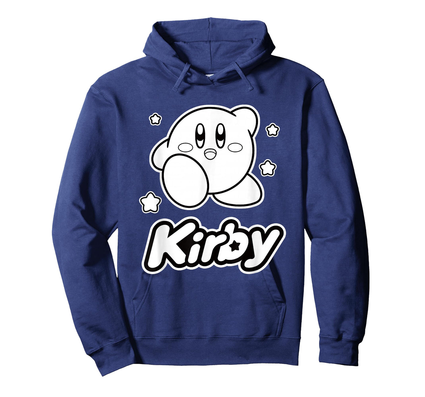 Kirby Stars Black & White Big Character Portrait T-Shirt