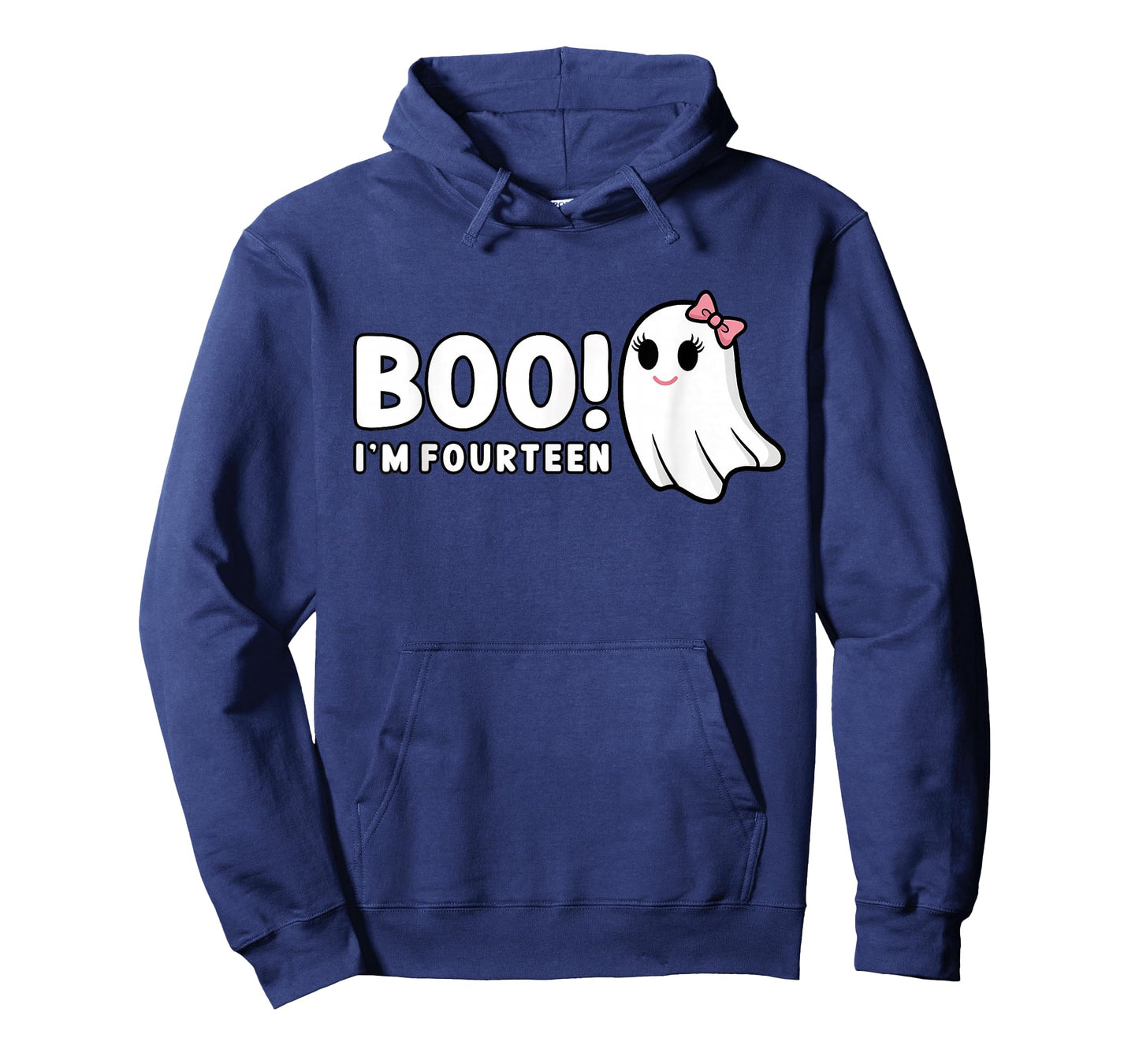 Boo Im Fourteen Cute 14 Year Old Girl Ghost Halloween B Day T-Shirt