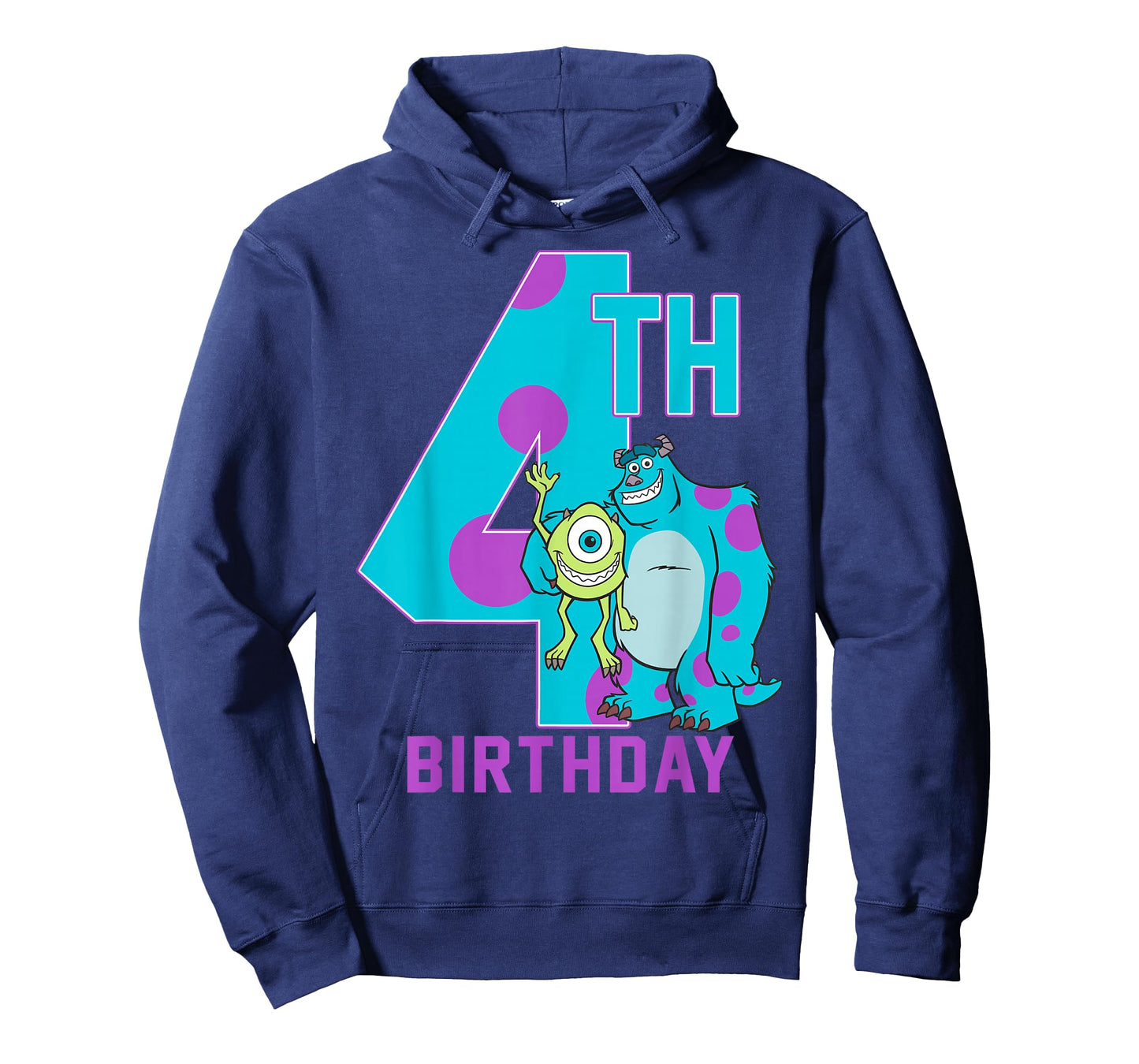 Disney Pixar Monsters Inc. Mike & Sully Happy 4th Birthday T-Shirt