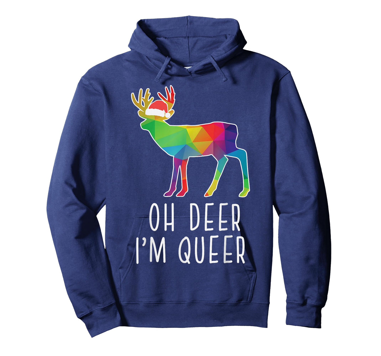 Oh Deer Im Queer Gay Reindeer Funny LGBT-Q Christmas PJ T-Shirt