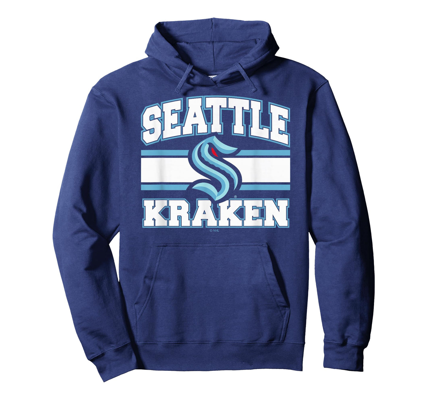 Seattle Kraken Stripe Navy Officially Licensed T-Shirt