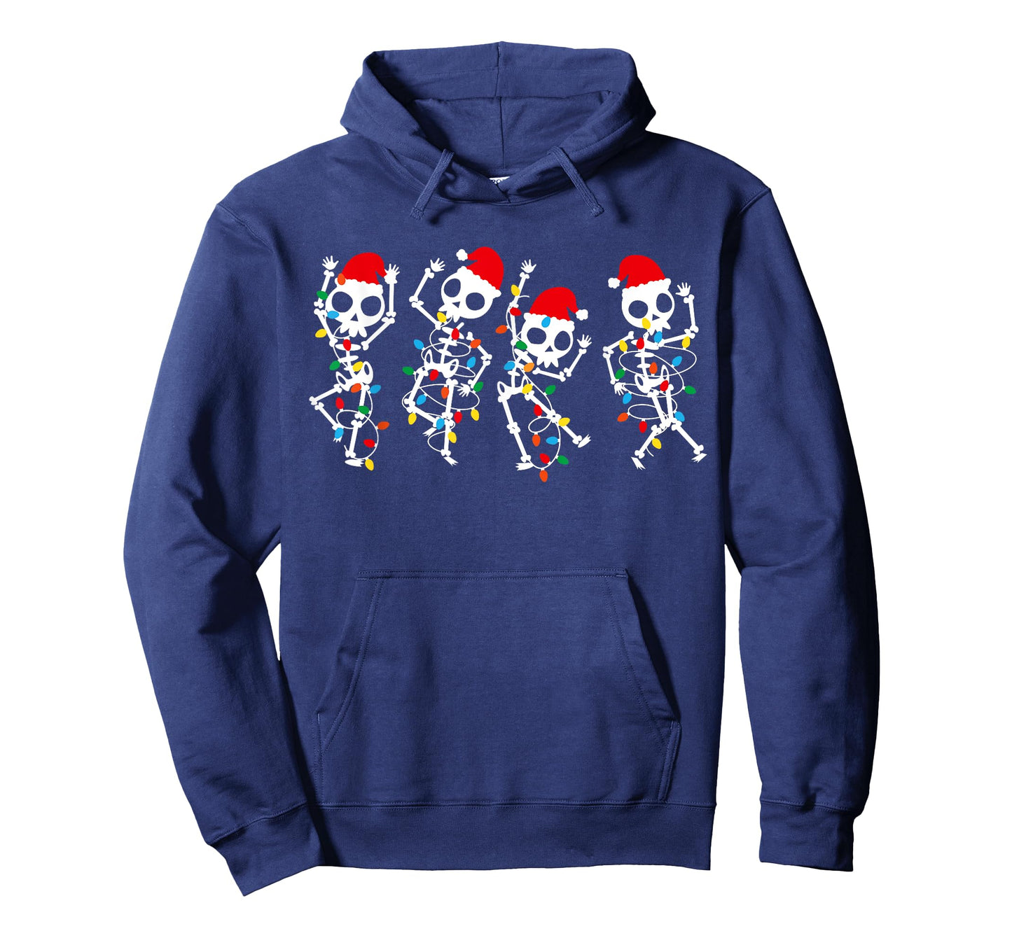 Cute Christmas Skeleton Dancing Xmas Tee Light Men Women Pj T-Shirt