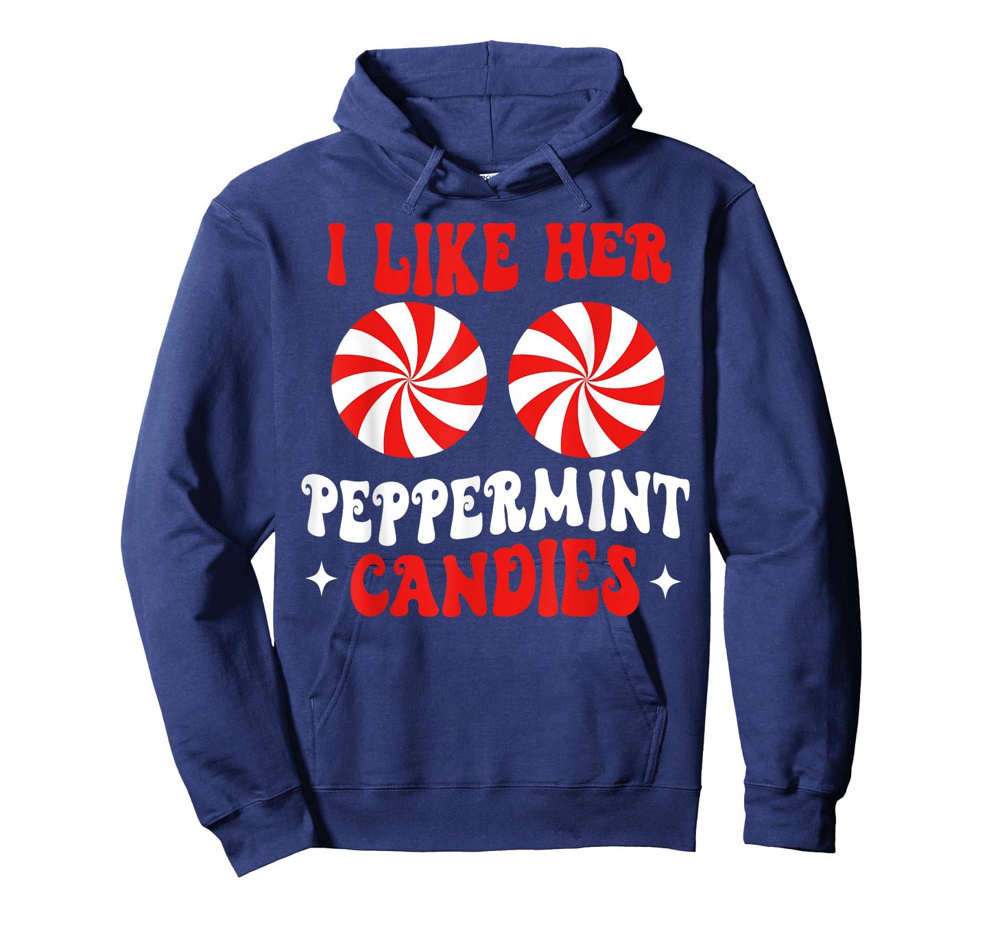 I Like Her Peppermint Candies Couples Matching Christmas T-Shirt