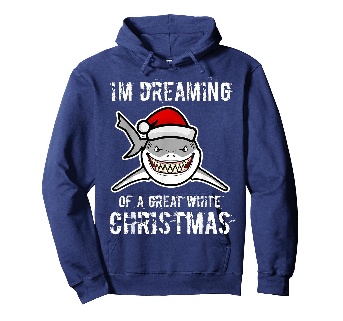 Funny I'm Dreaming Of A Great White Christmas Gift Shark T-Shirt