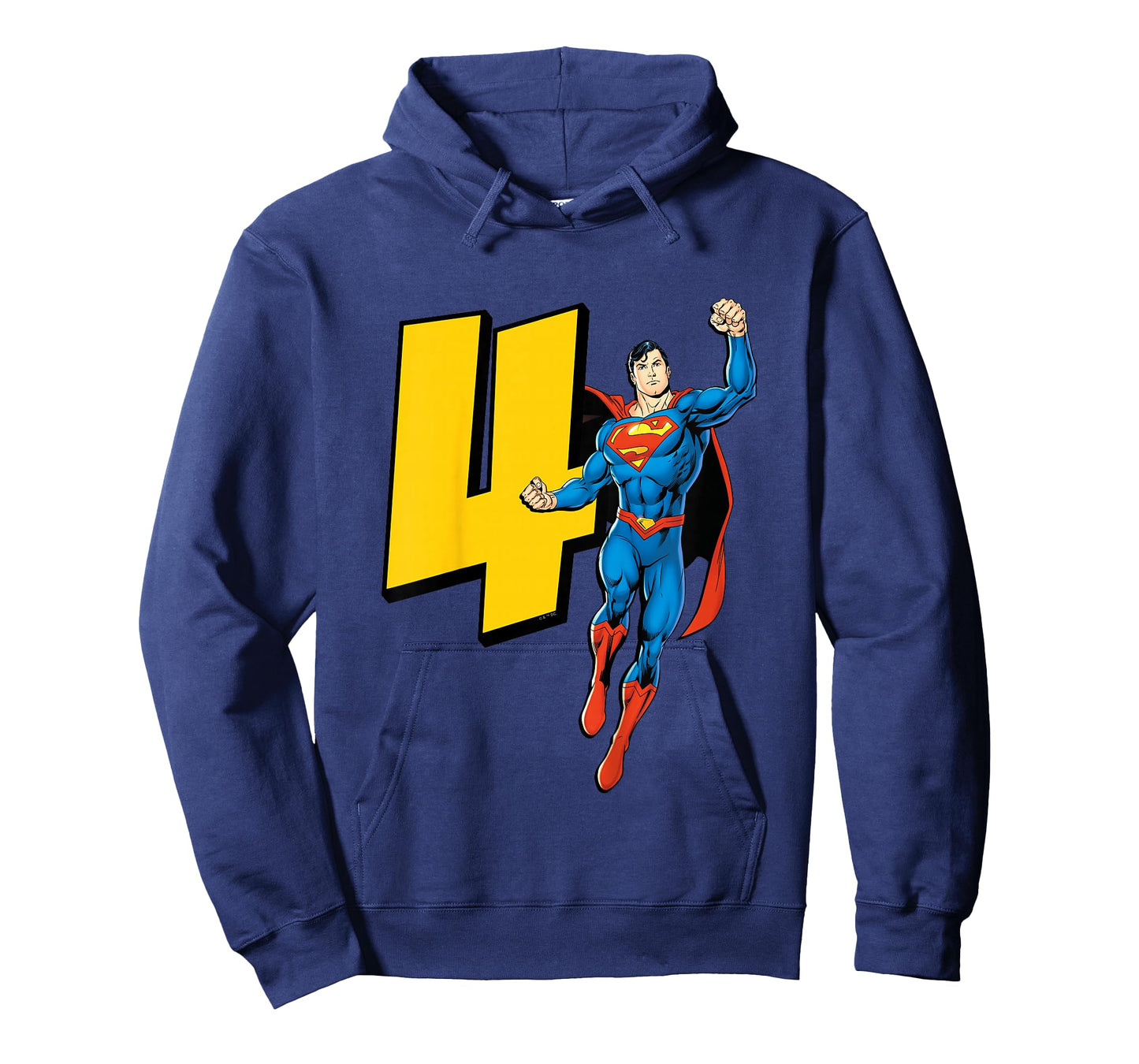 Kids Superman Super Hero 4th Birthday T-Shirt