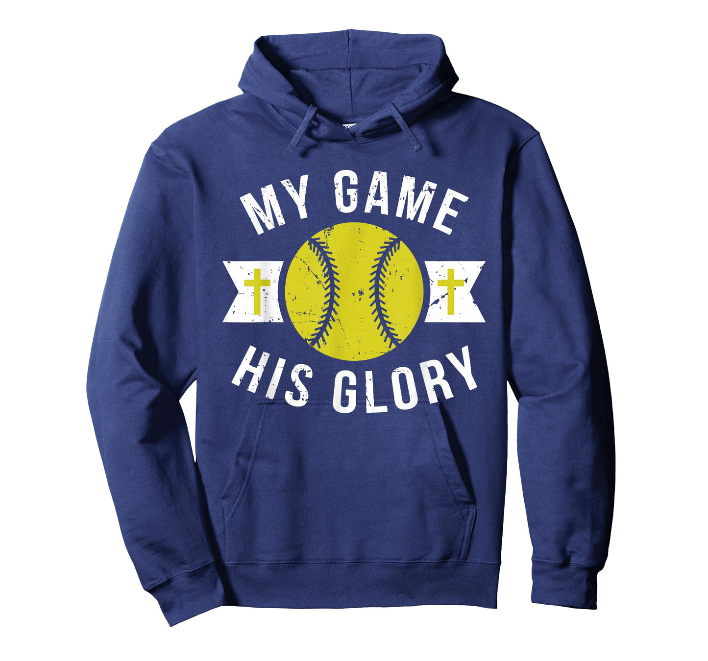 Inspirational Christian Messages Softball Graphic With Cross T-Shirt