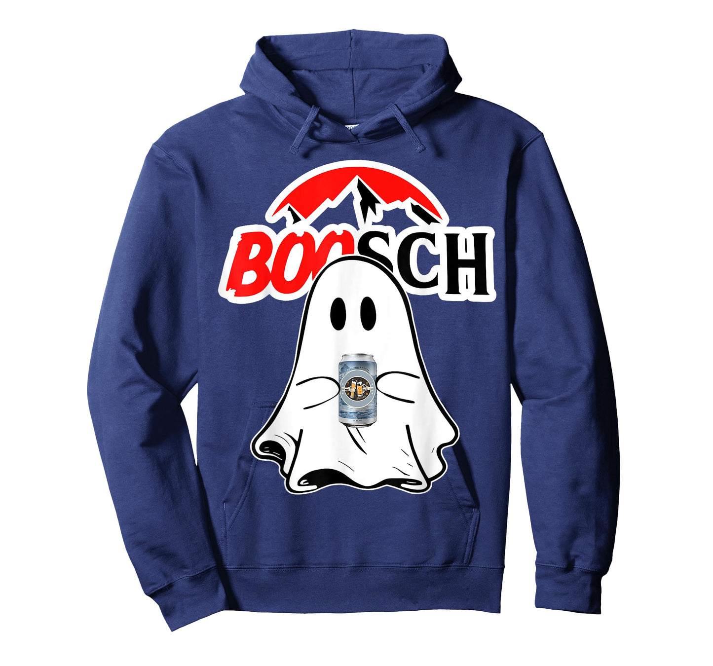 Boosch-Beer Halloween Funny Ghost Drinking Beer Women Men T-Shirt