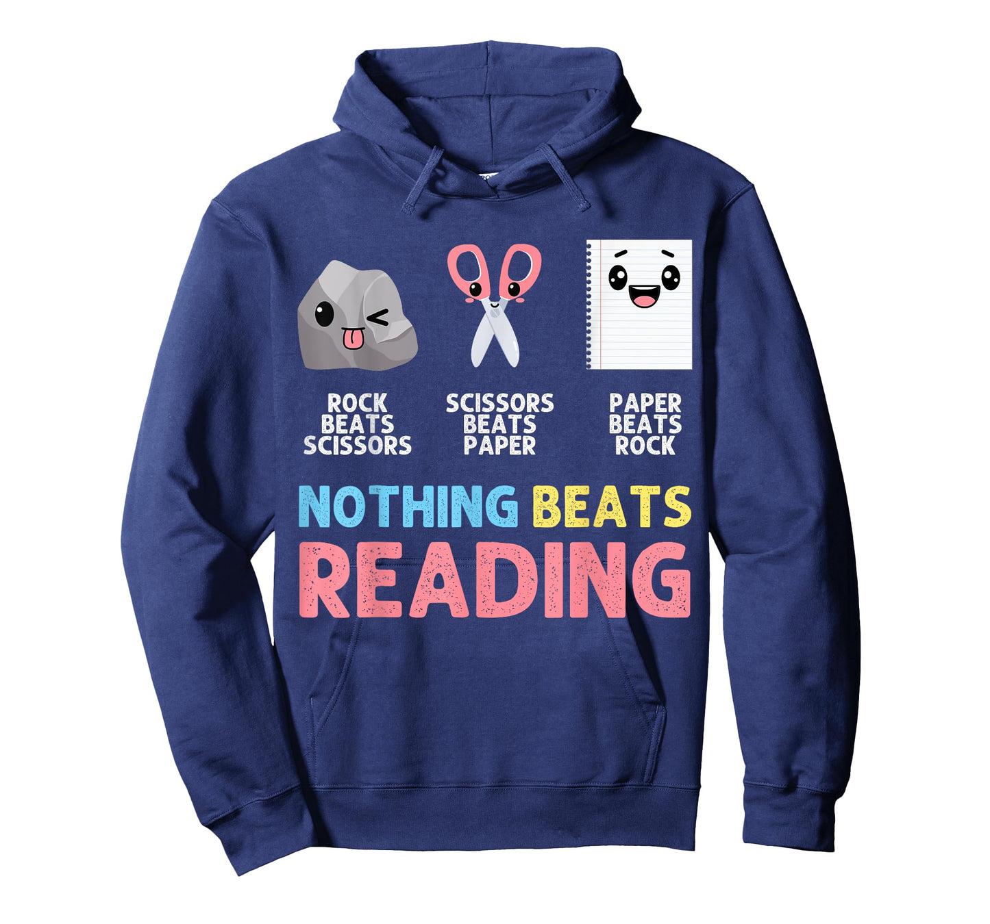 Nothing Beats Reading Funny Rock Paper Scissors T-Shirt