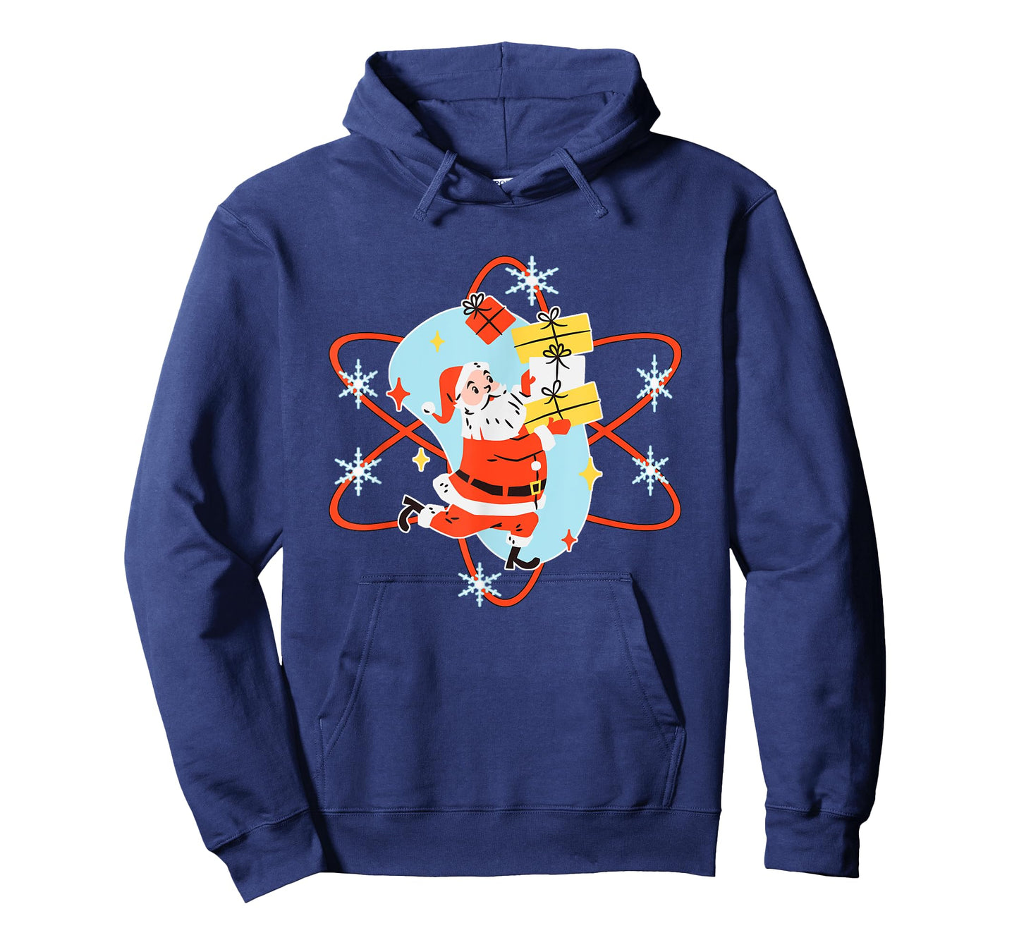Retro Christmas Mid Century Modern Atomic Santa Claus T-Shirt
