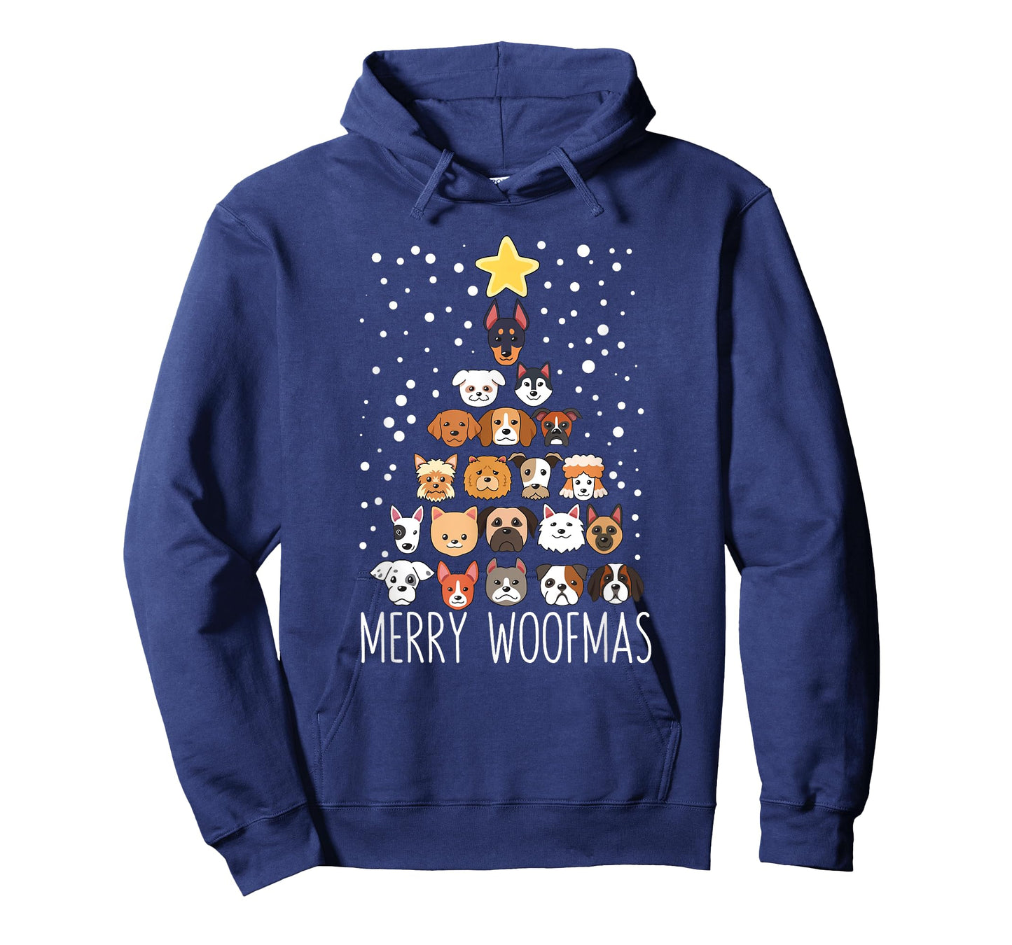 Woof Christmas Tree Dog Lovers Puppies Dogs Merry Woofmas T-Shirt for Men Women Kids