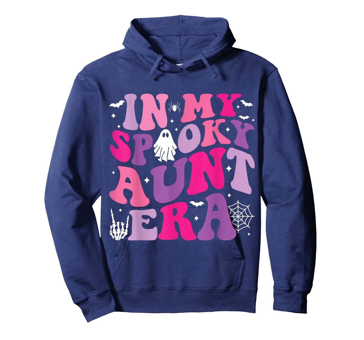 Groovy In My Spooky Aunt Era Hippie Halloween Auntie Ghost T-Shirt