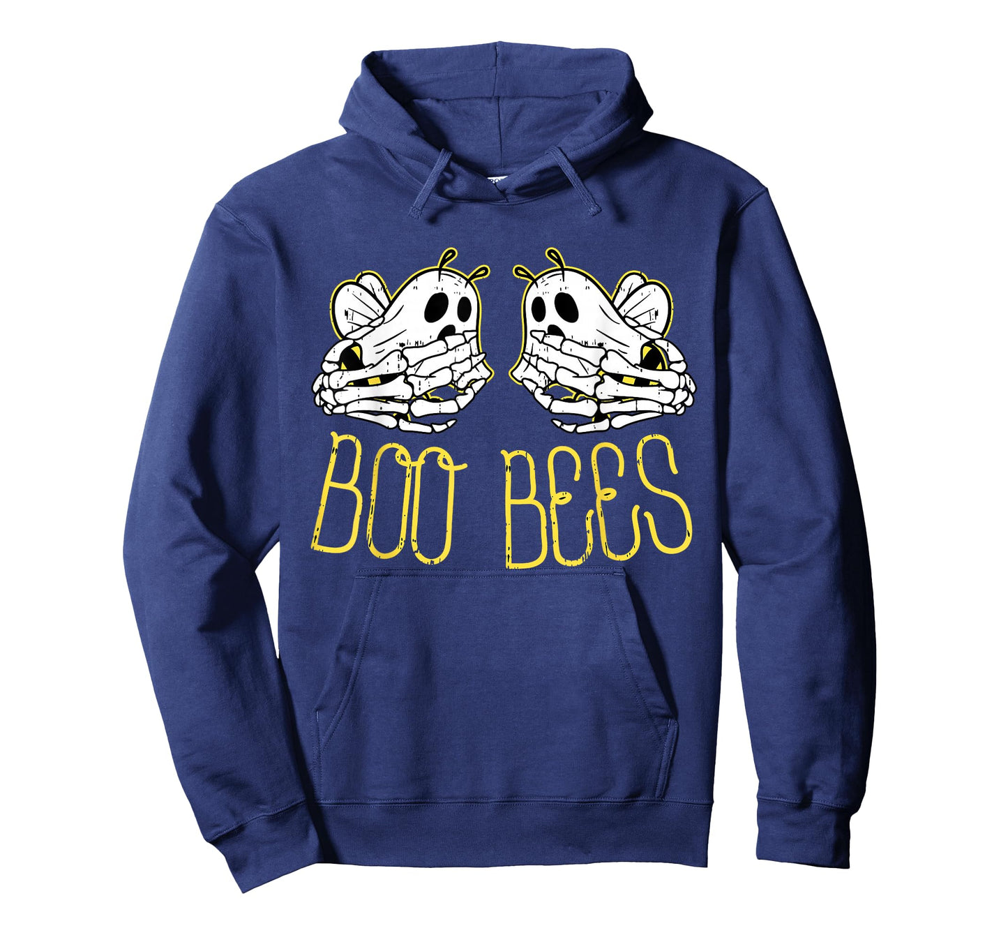 Womens Boo Bees Skeleton Hand Funny Halloween Couple Costume T-Shirt