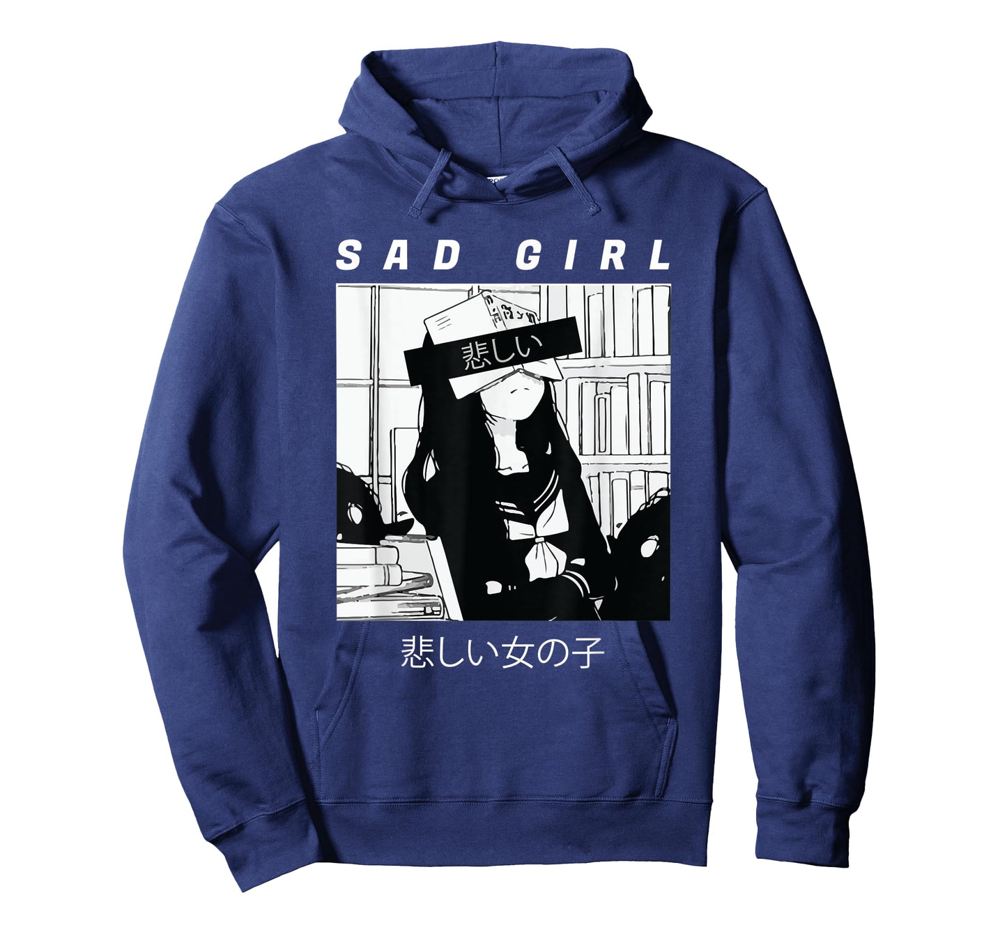 Sad Anime Girl Japanese Babe Otaku Cool Gift T-Shirt