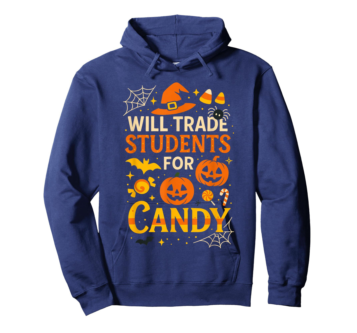 Will Trade Students for Candy Shirt, Funny Pumpkin Teacher T-Shirt