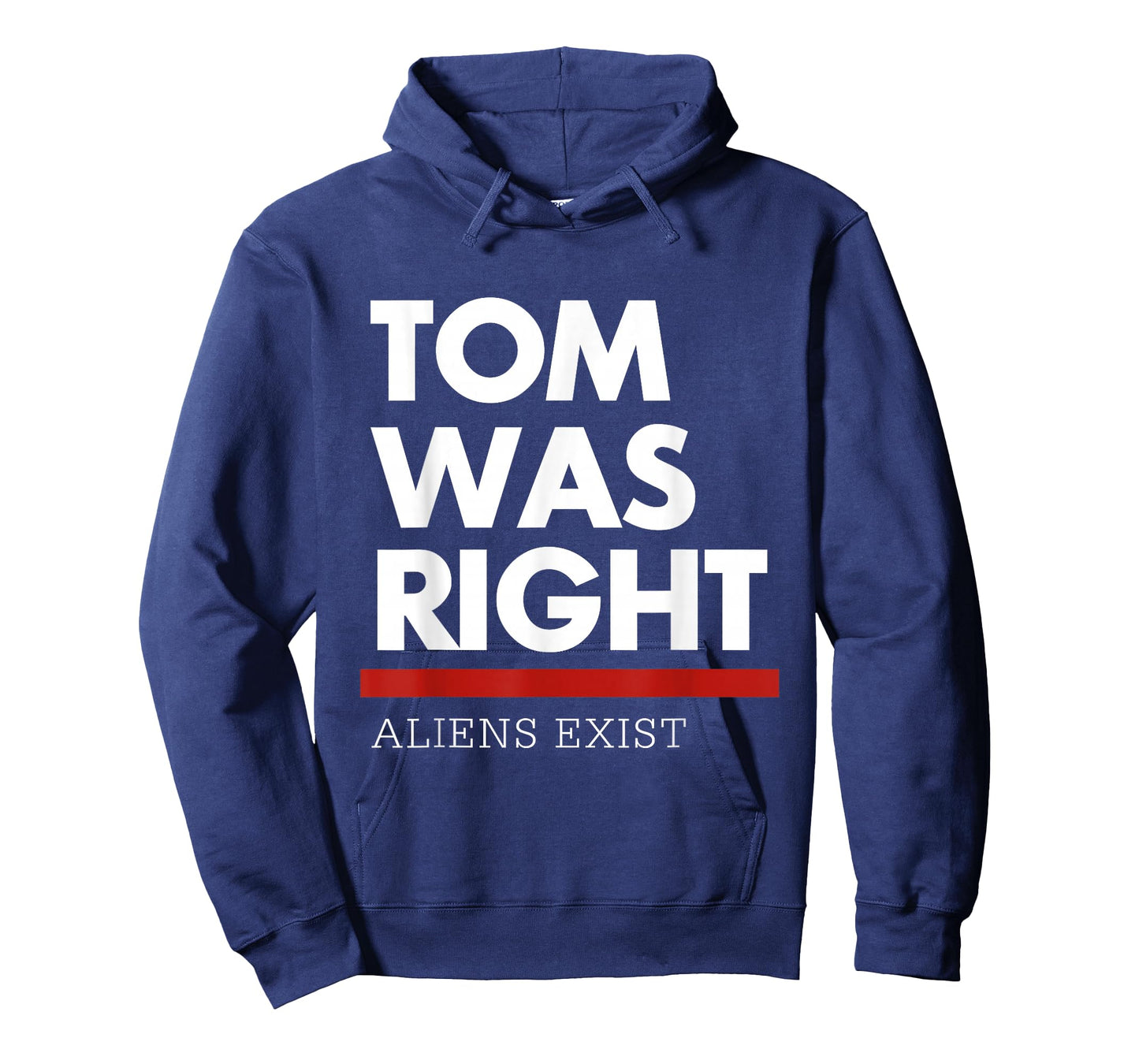 Tom Was Right Aliens Exist Unisex-Adults Black Crew Neck Short Sleeve Classic Fit T-Shirt