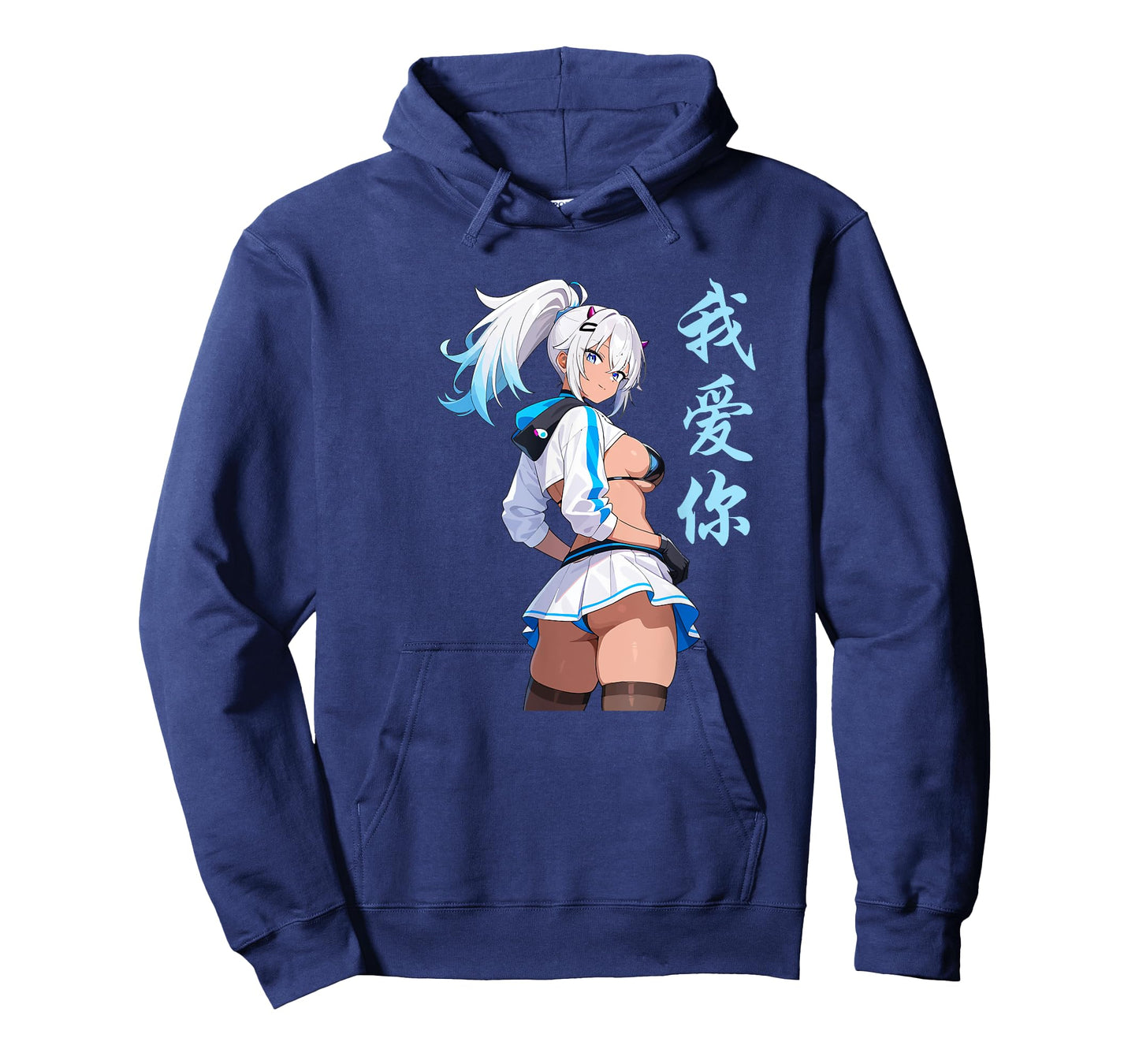 Waifu Sexy Anime Girl Horns Mini Skirt Japanese Manga Style T-Shirt