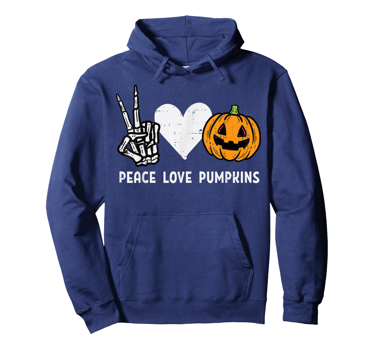 Peace Love Pumpkins Funny Halloween Costume For Women Girls T-Shirt