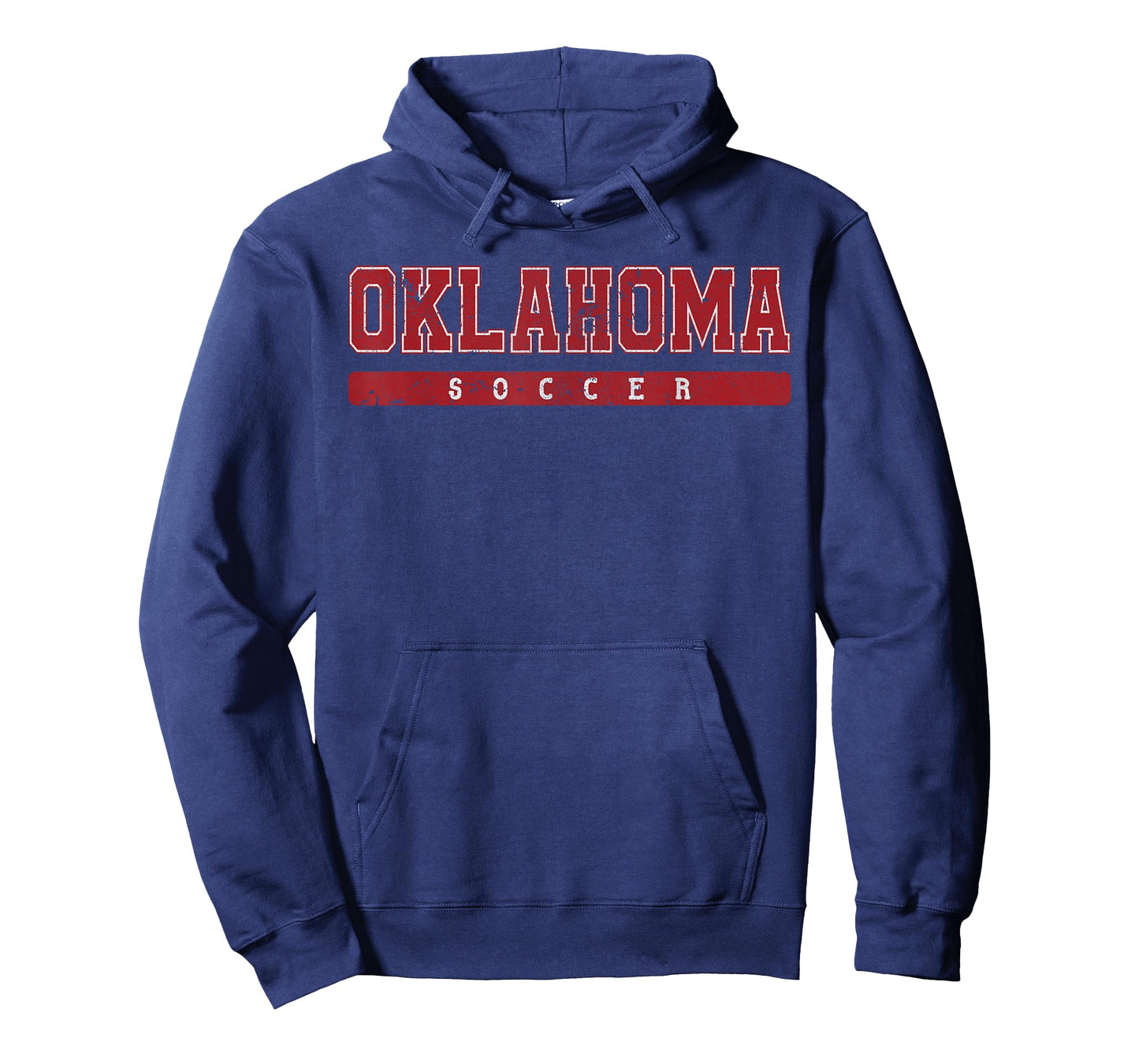 Oklahoma Soccer Red Vintage Text T-Shirt