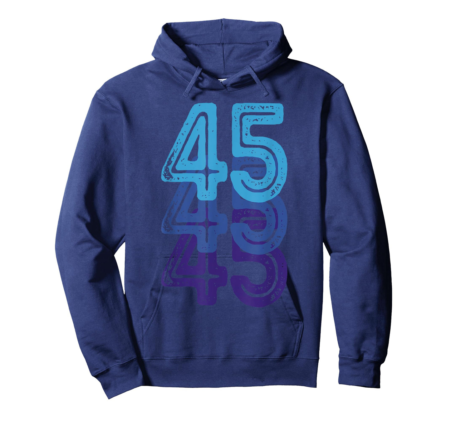 Number 45 Blue Best Classic College Style Birthday Funny T-Shirt