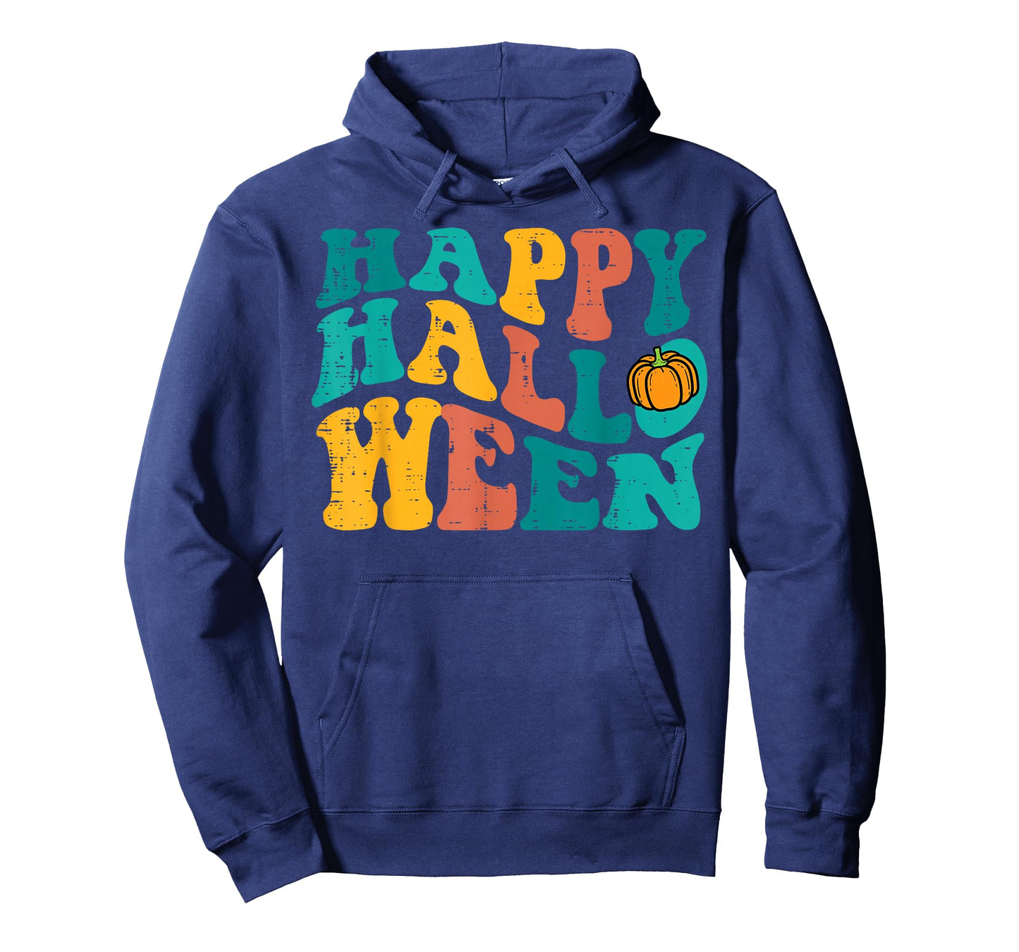 Groovy Happy Halloween Retro 70s 80s Costume Men Women Kids T-Shirt