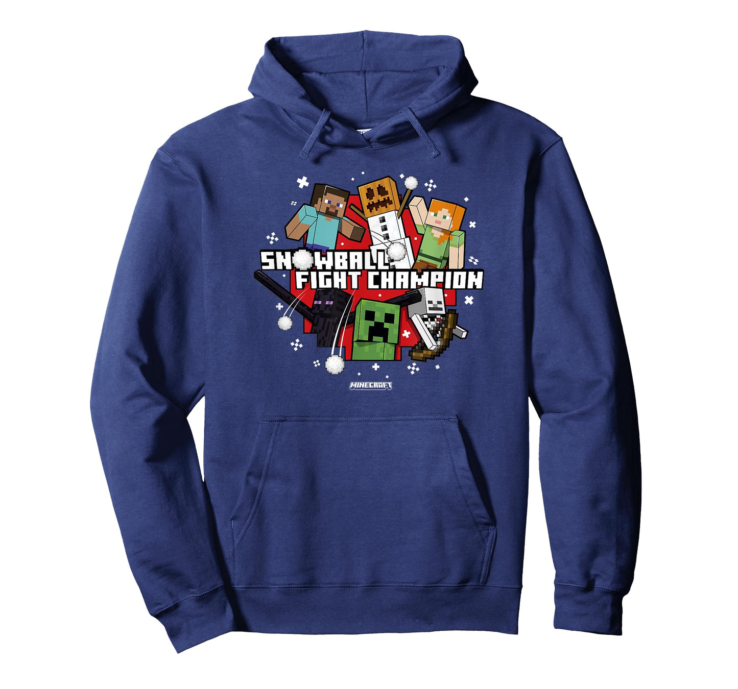 Minecraft Christmas Snowball Fight Champion T-Shirt