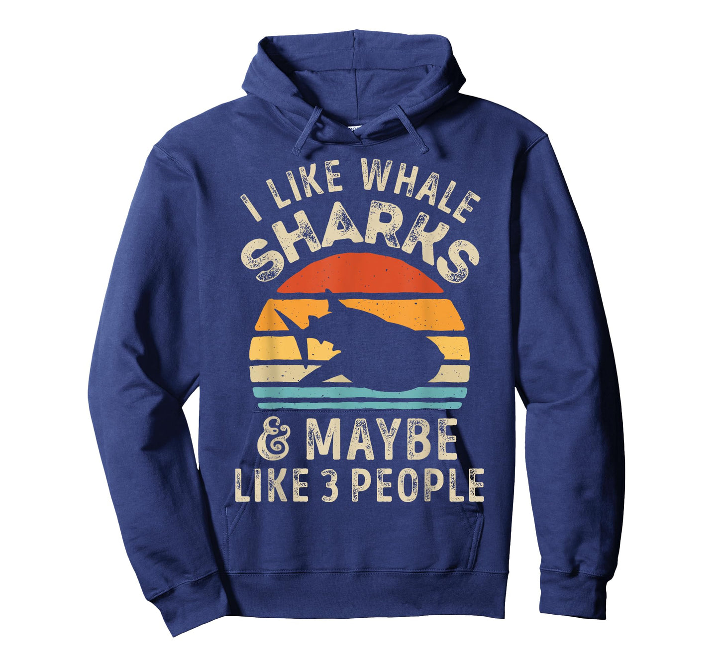 I Like Whale Sharks and Maybe 3 People Shark Ocean Retro Men T-Shirt