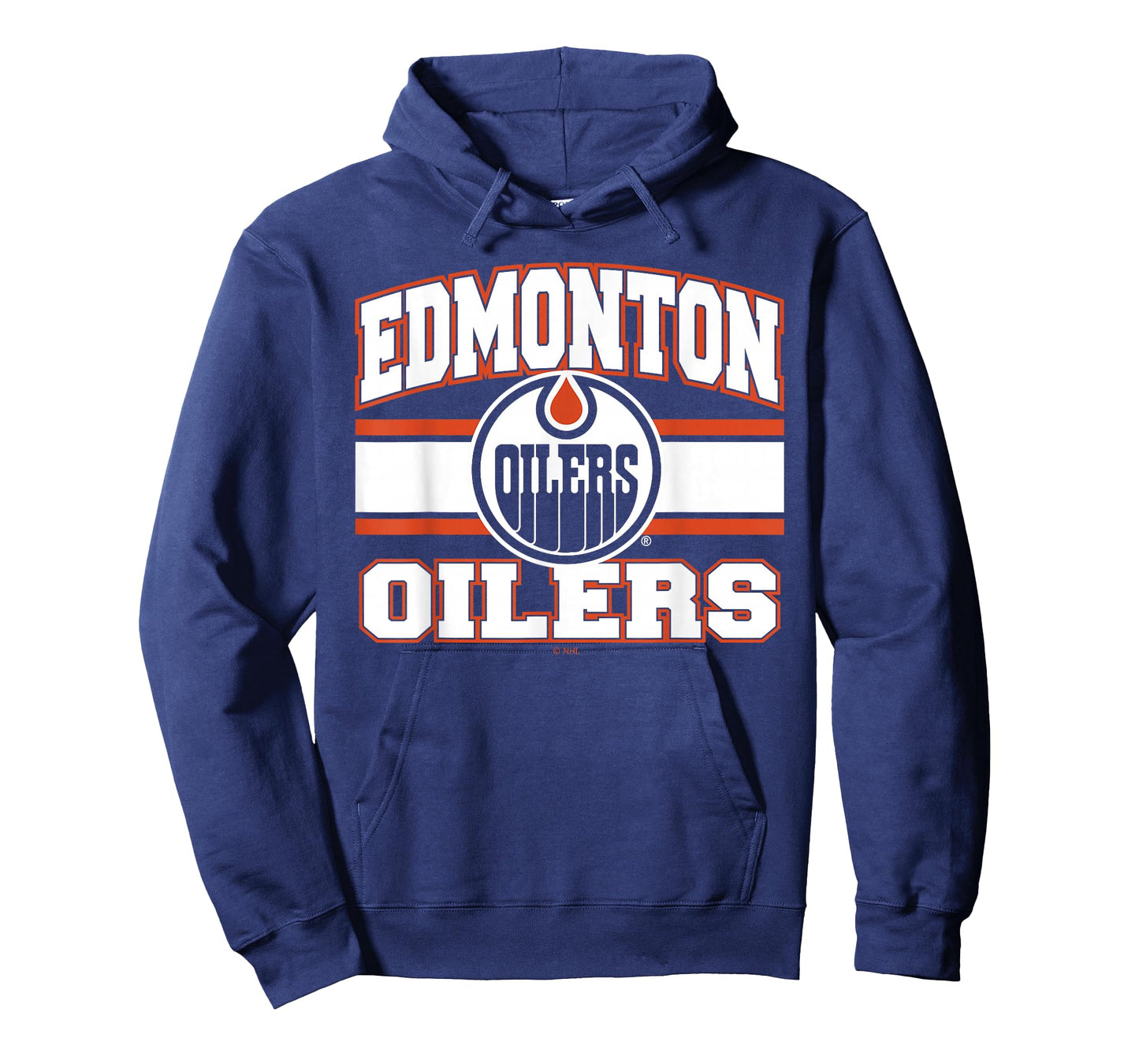 Edmonton Oilers Stripe Blue Officially Licensed T-Shirt