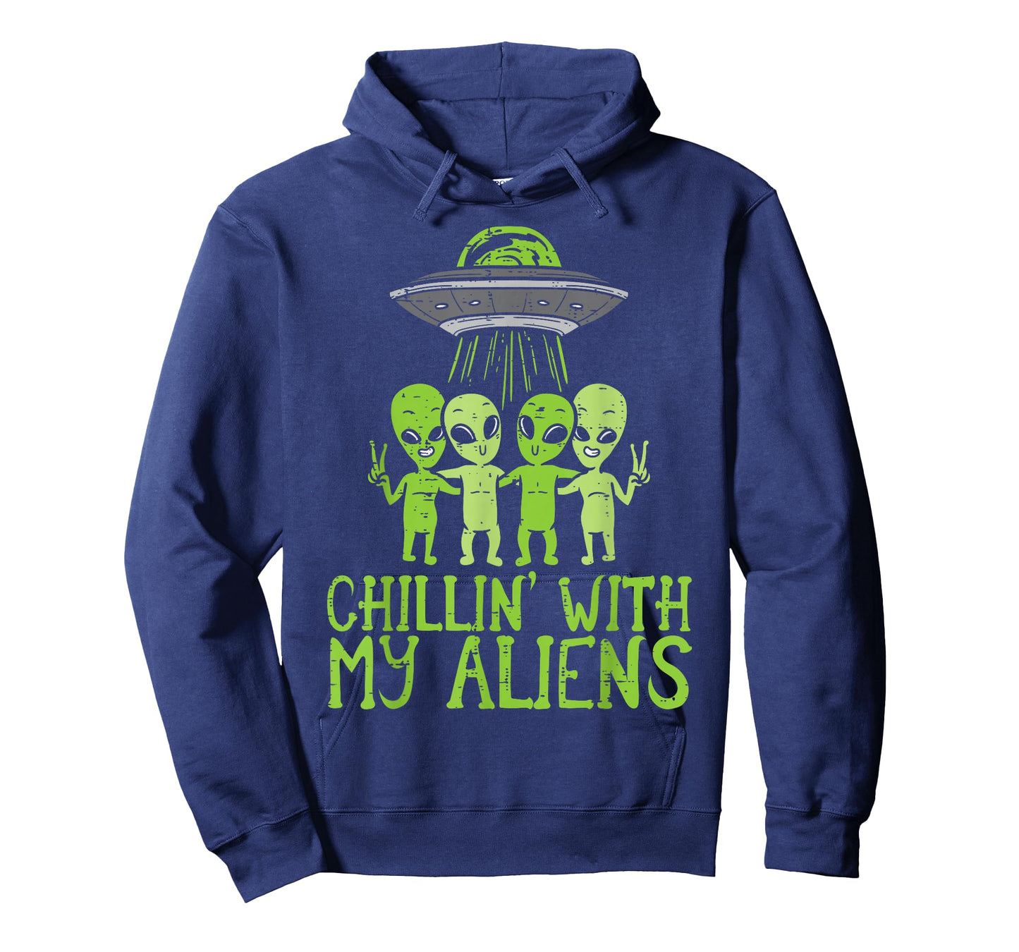 Chillin With My Aliens Group Toddler Boys Halloween Kids T-Shirt