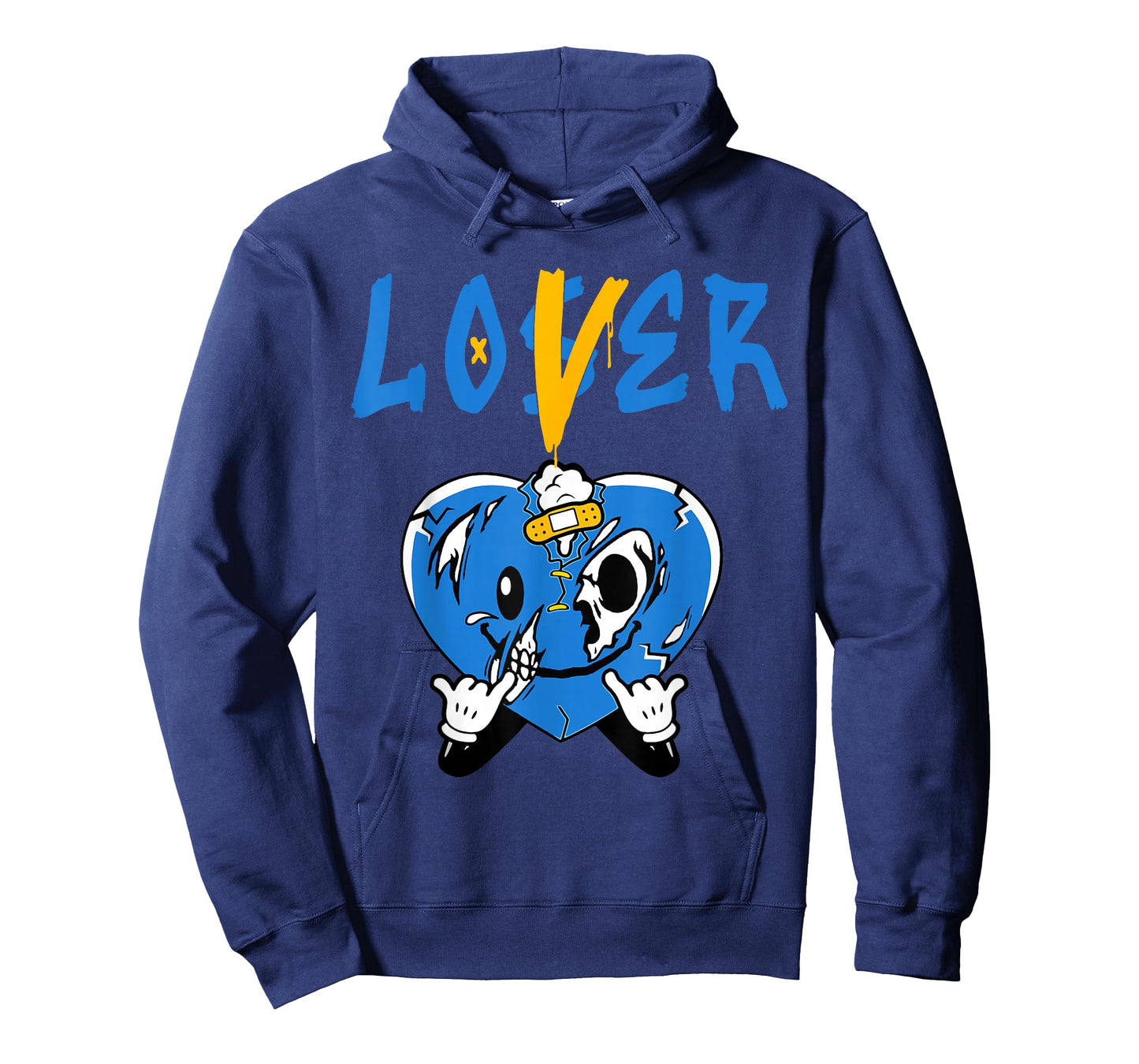 Racer Blue Loser Lover Heart Drip Suffering Racer Blue T-Shirt