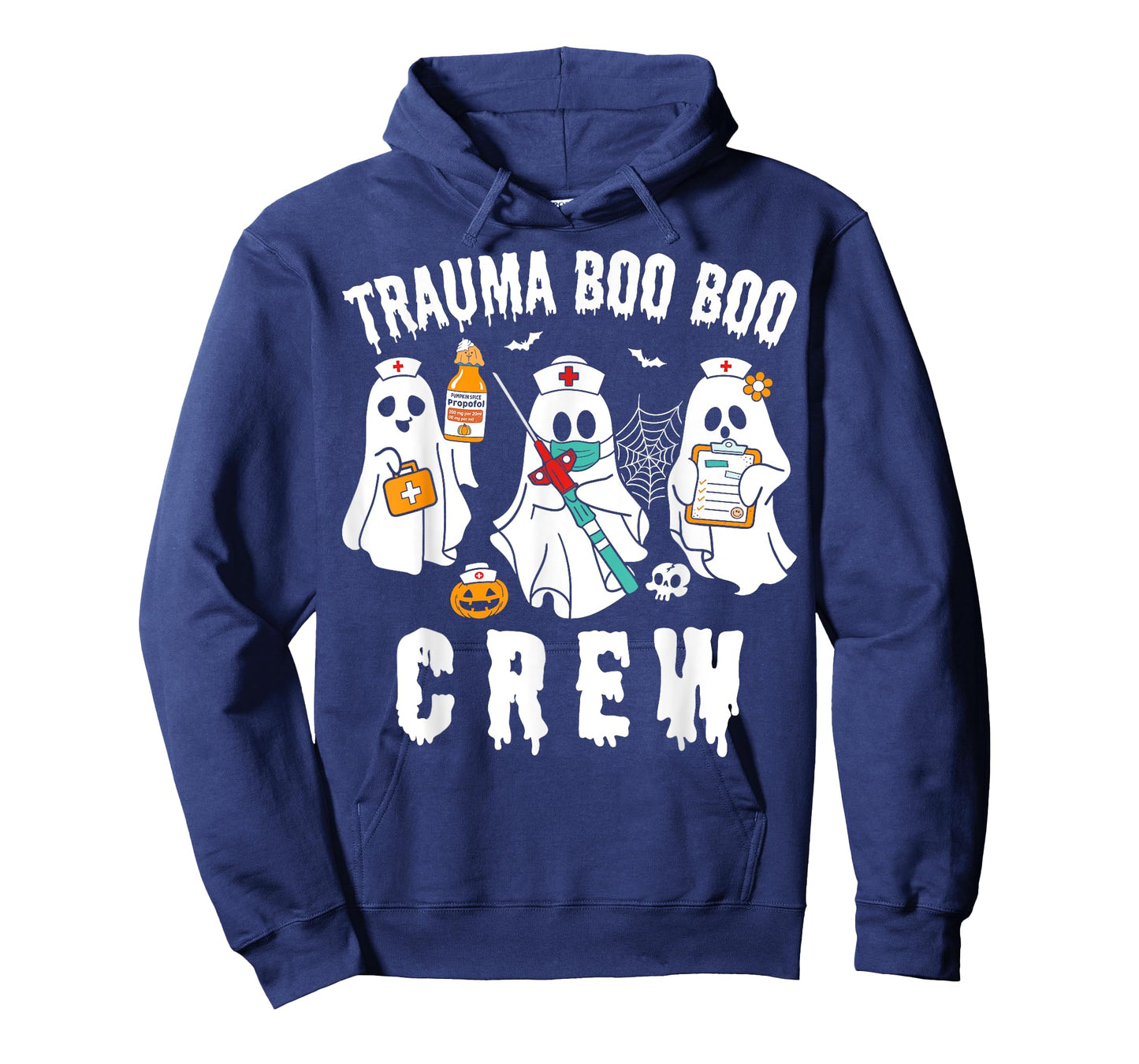 Groovy Trauma Boo Crew Funny Halloween Nurse T-Shirt