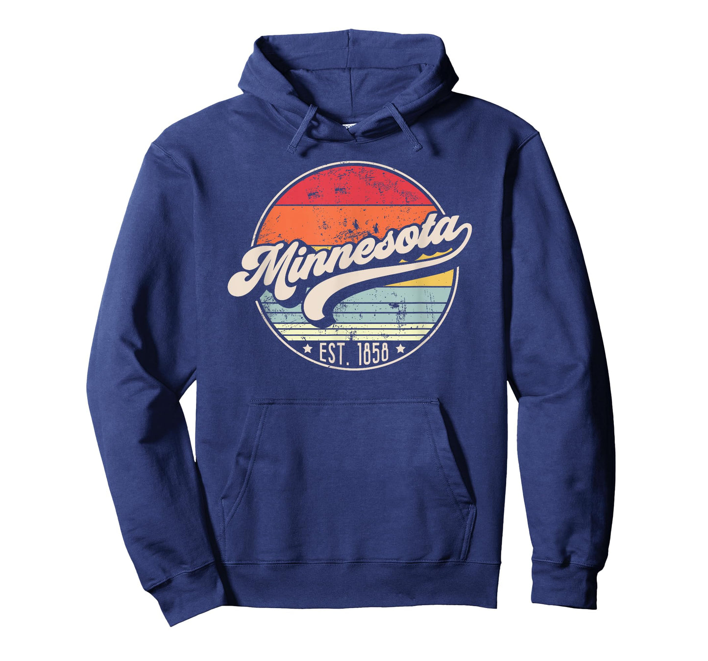 Retro Minnesota Home State MN Cool 70s Style Sunset T-Shirt