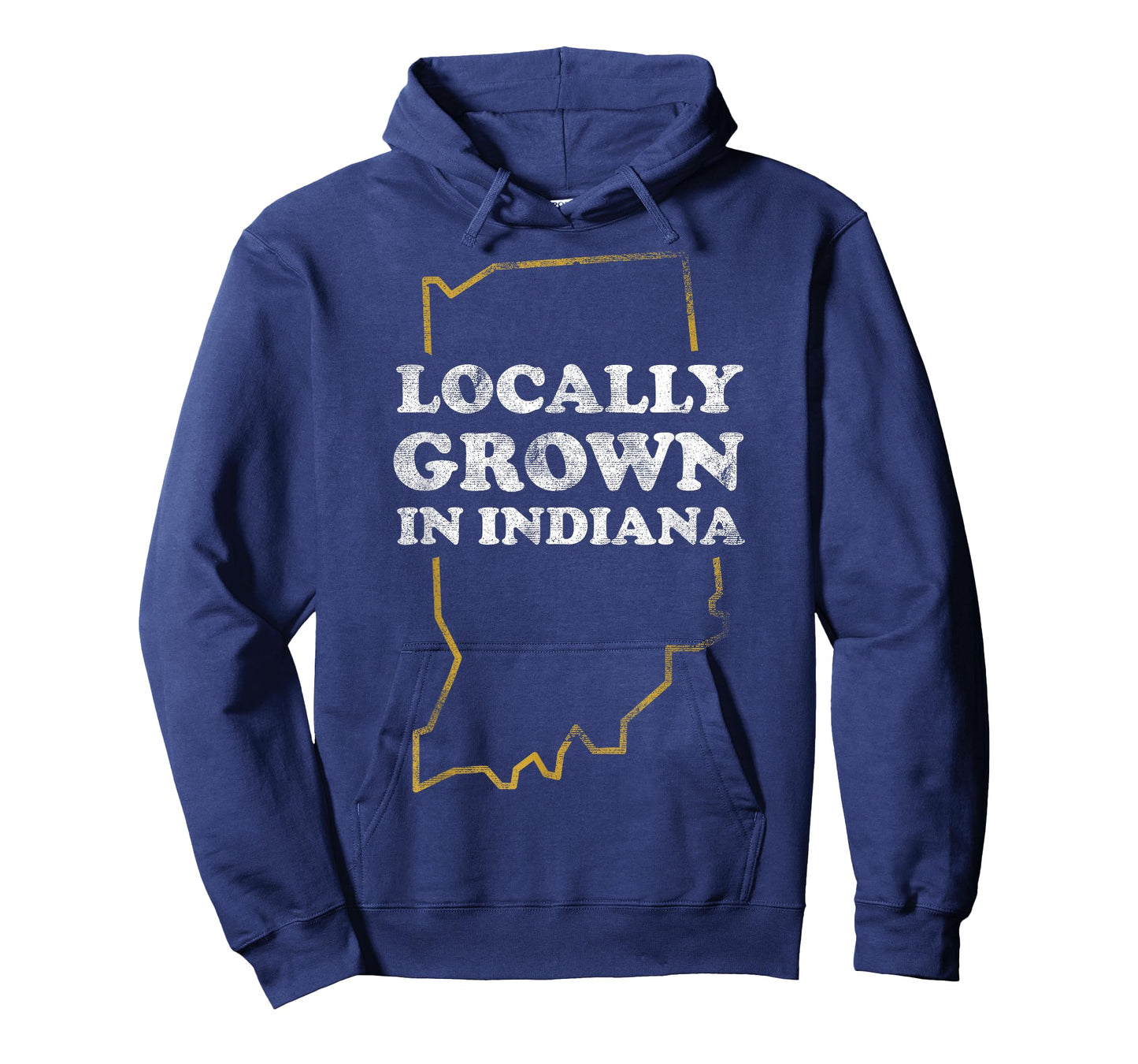 Locally Grown In Indiana State Outline T-Shirt