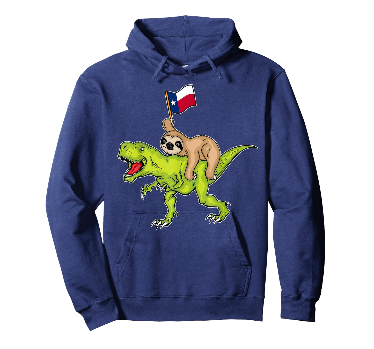Texas Flag Dinosaur Sloth Lover Kids USA Texas T-Shirt