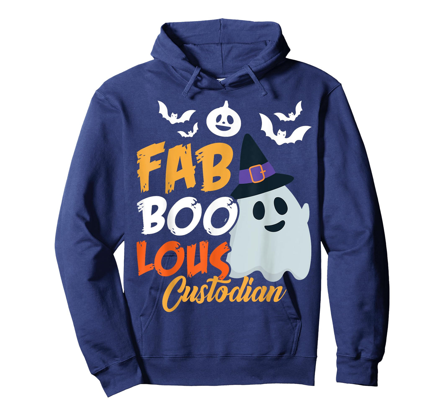 Faboolous Custodian Funny Scary Ghost Halloween Costume T-Shirt