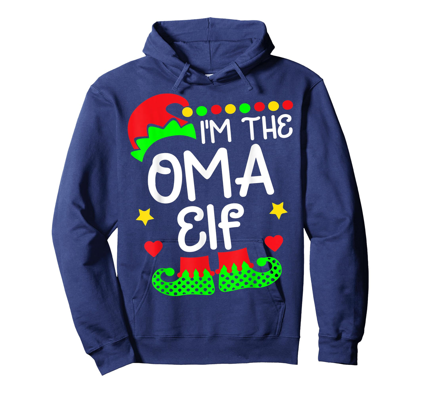 I'm The Oma Elf Shirt Christmas Family Elf Costume T-Shirt
