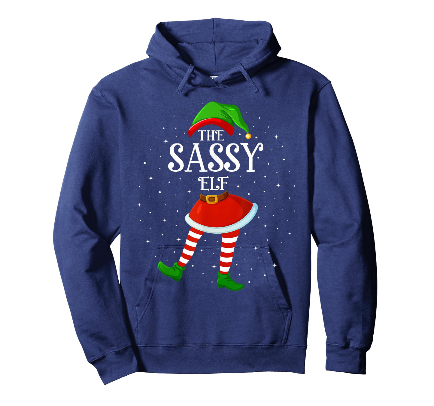 Xmas Family Matching Women Girls The Sassy Elf Christmas T-Shirt