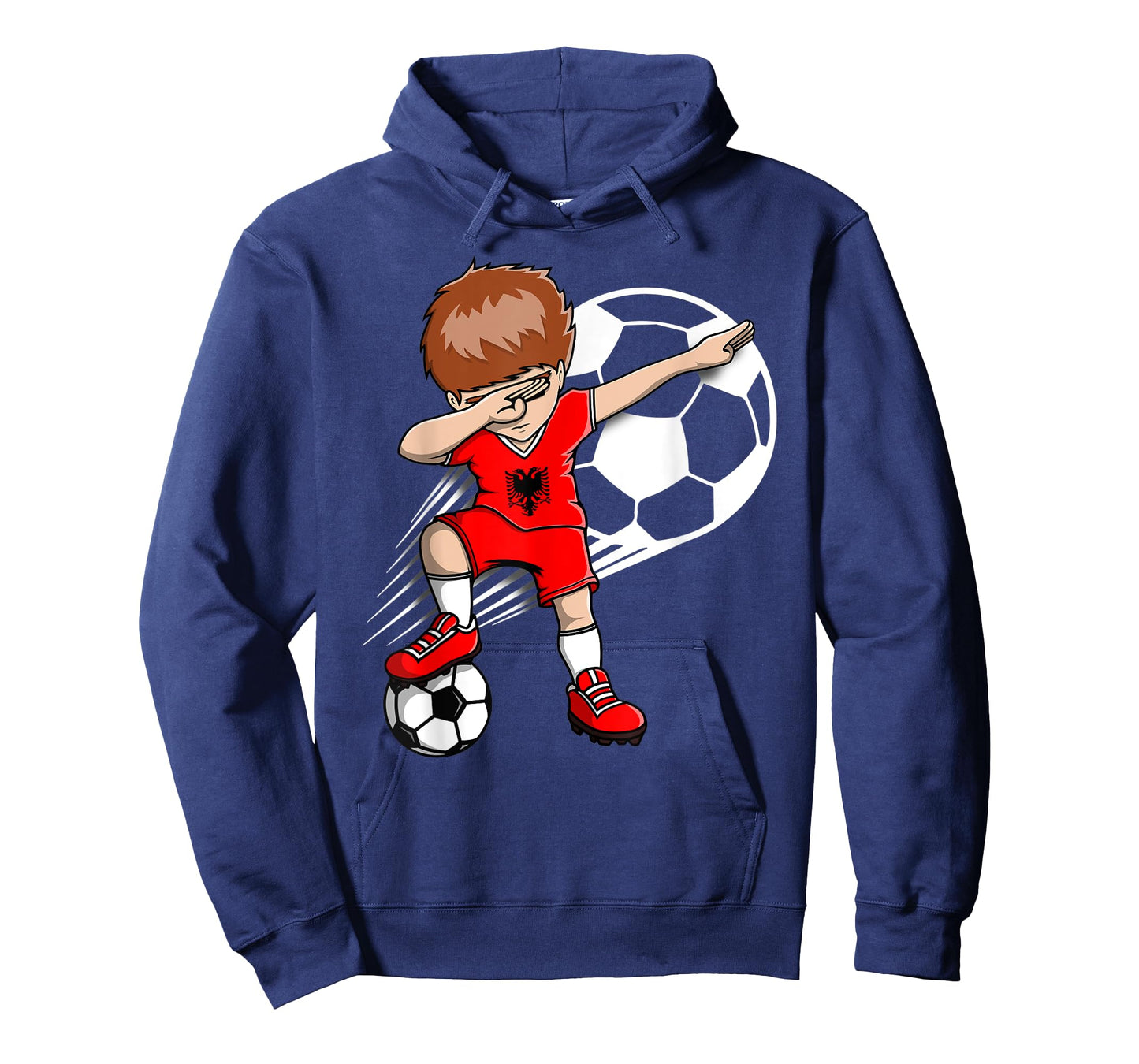 Dabbing Soccer Boy - Albania Jersey Albanian Football Fans T-Shirt