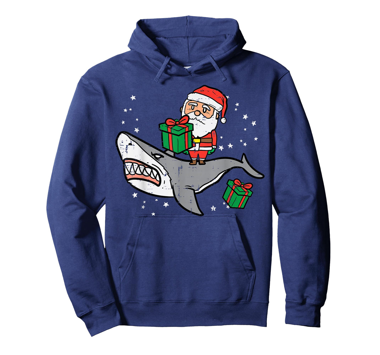 Santa On Shark Cute Christmas Xmas Boys Kids Toddler T-Shirt